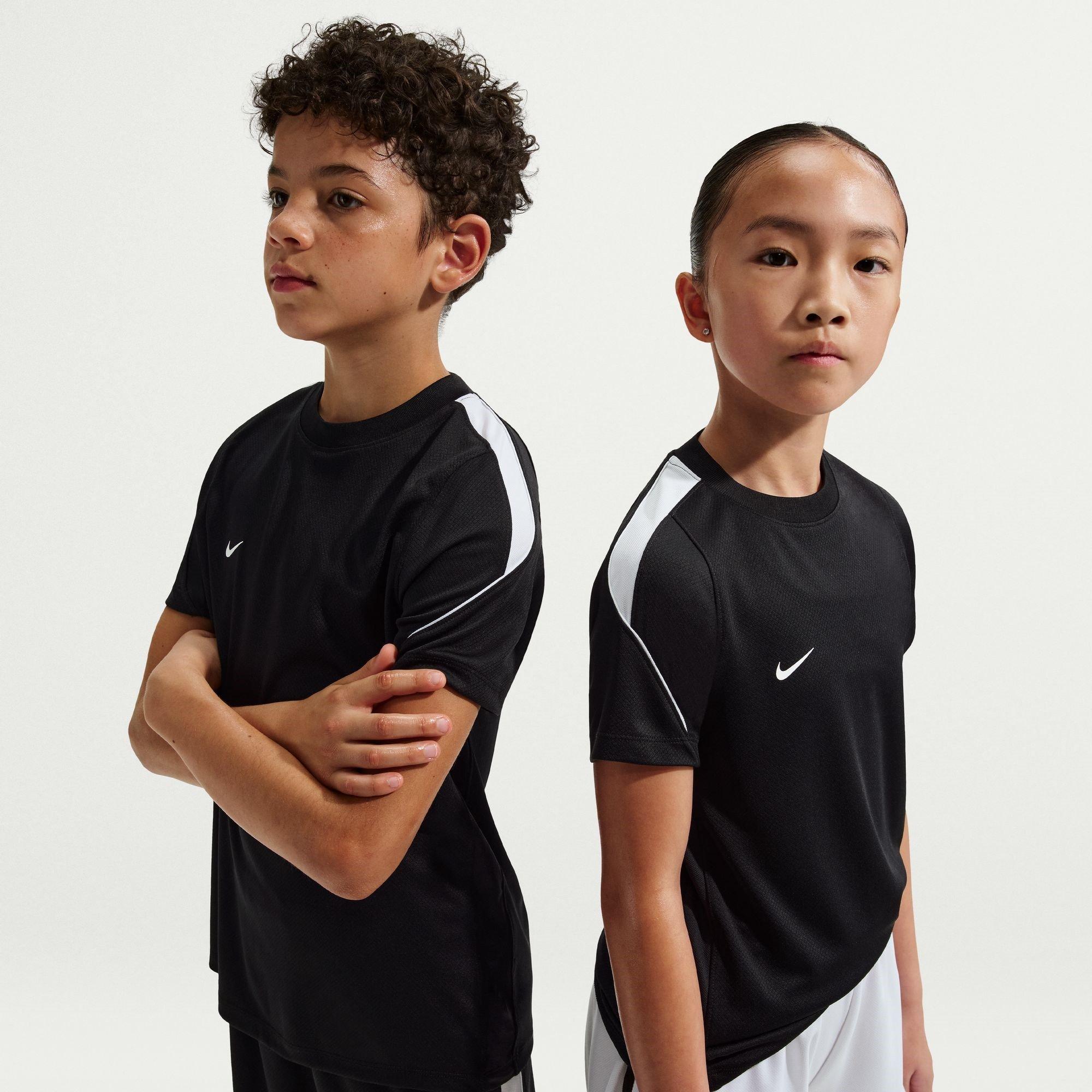 Black/White - Nike - Strike Short-Sleeve Football Top Juniors - 1
