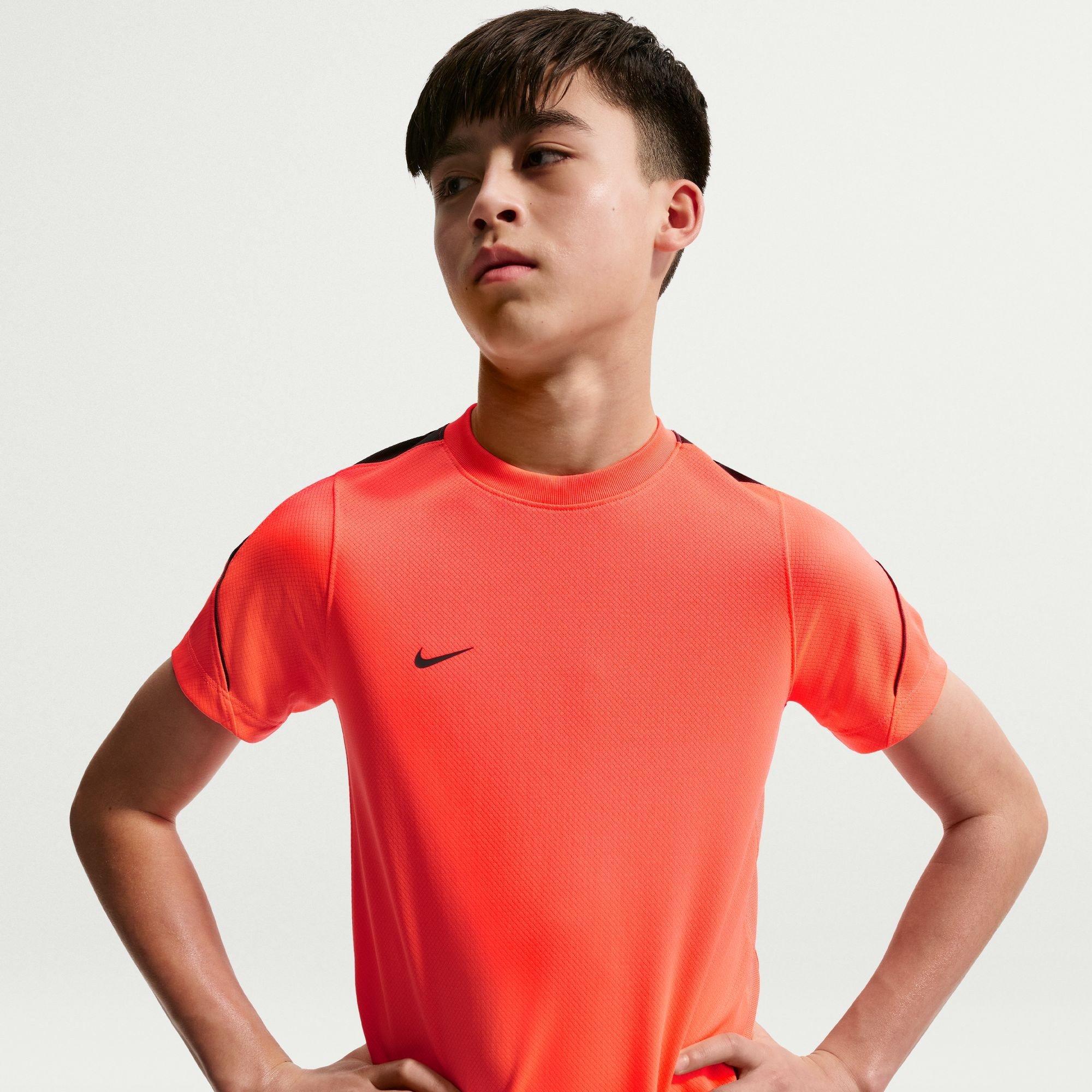 Nike  Kids Strike Short-Sleeve Football Top Juniors - Hot Lava - 13 (XL)