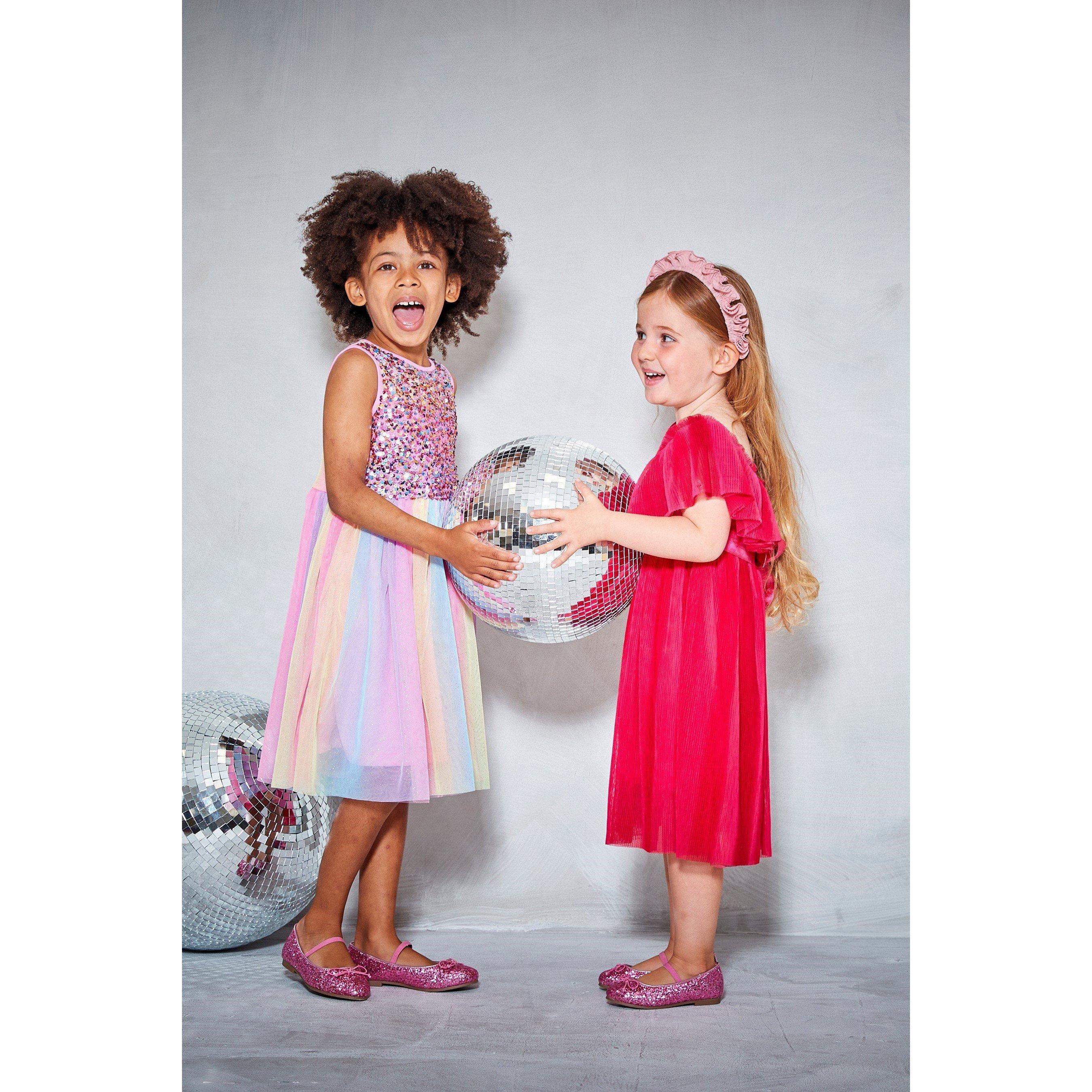 Multi - Be You - Studio Younger Girls Sequin Tulle Party Dress - 4