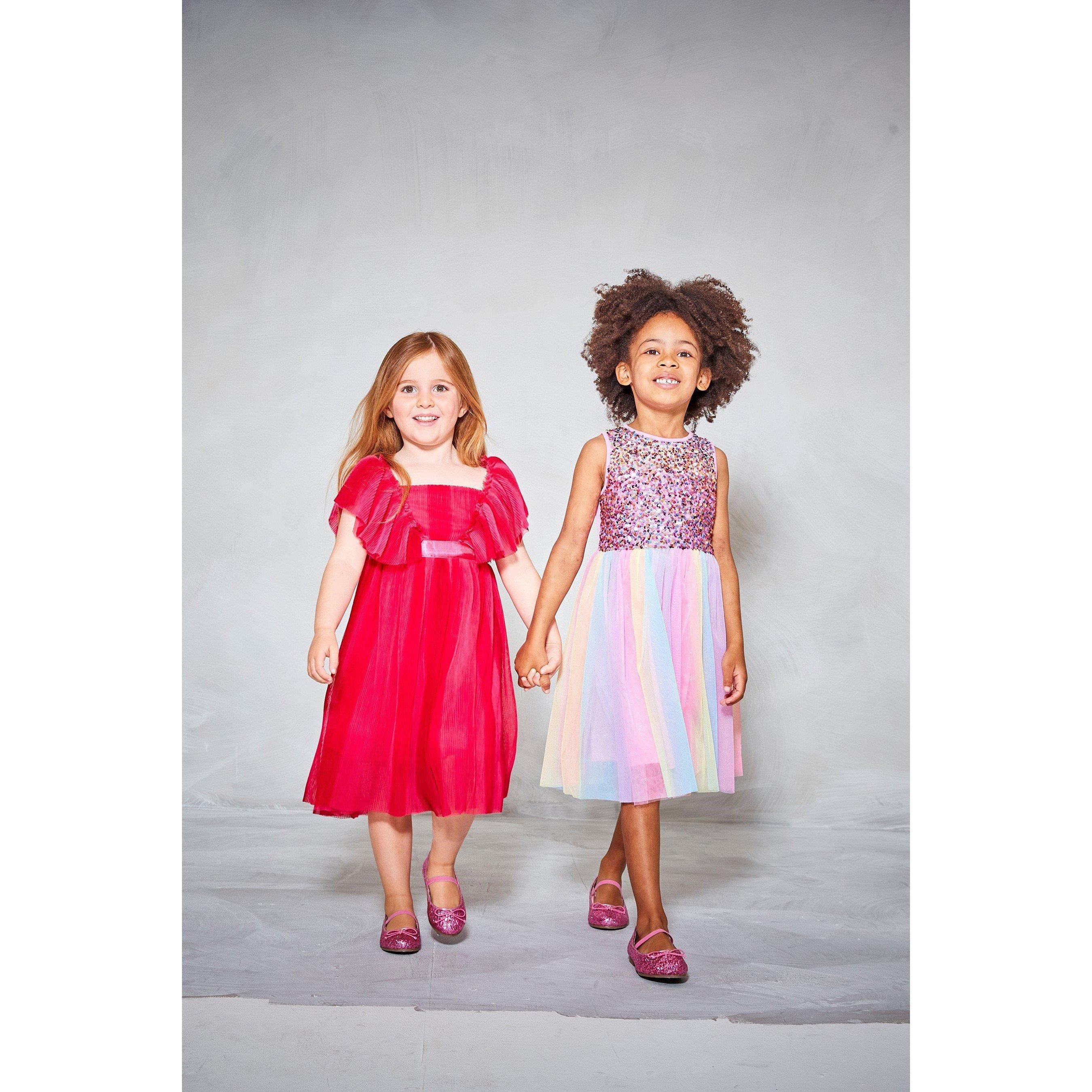 Multi - Be You - Studio Younger Girls Sequin Tulle Party Dress - 5