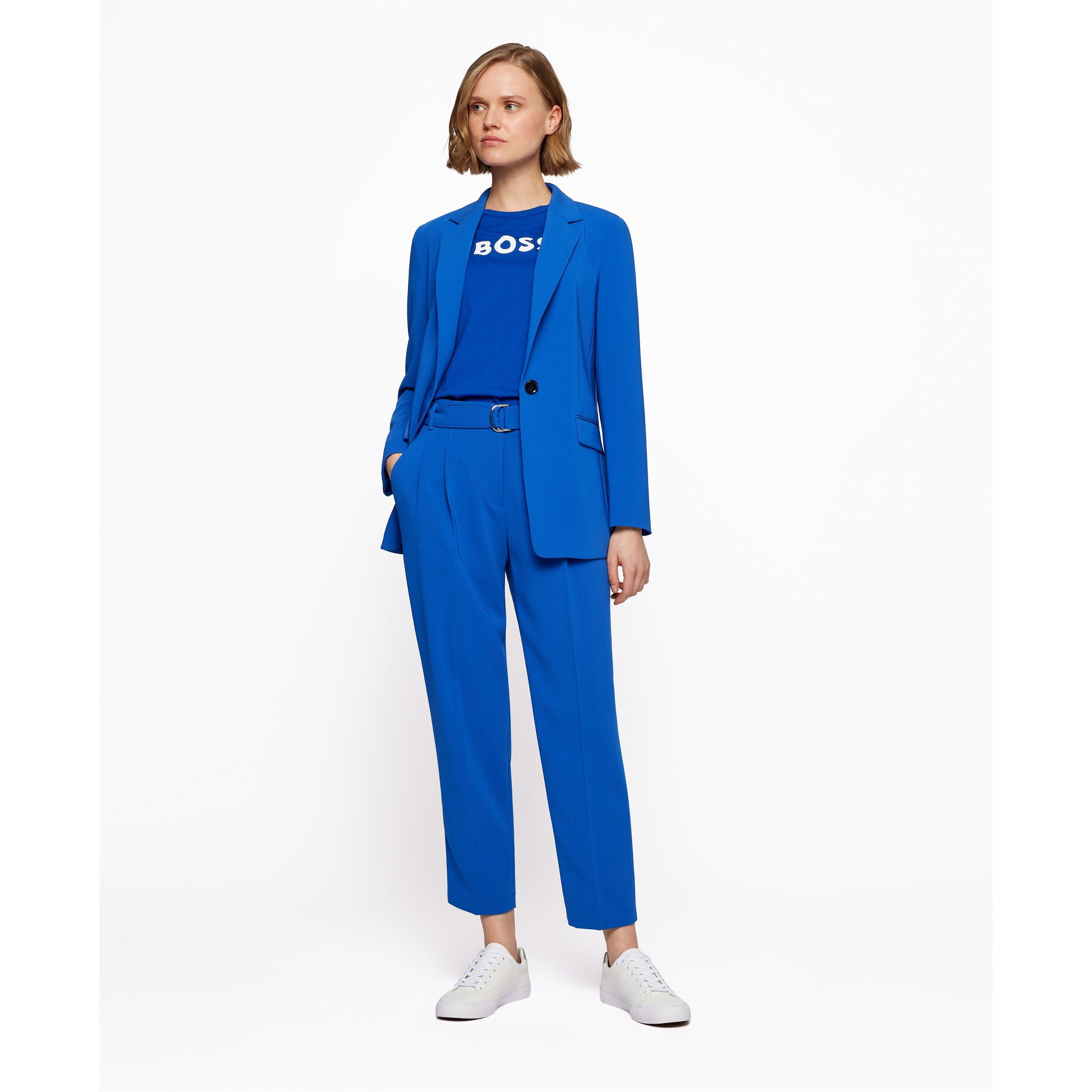 Open Blue - Boss - Women's Tapia Tapered Trousers - 5