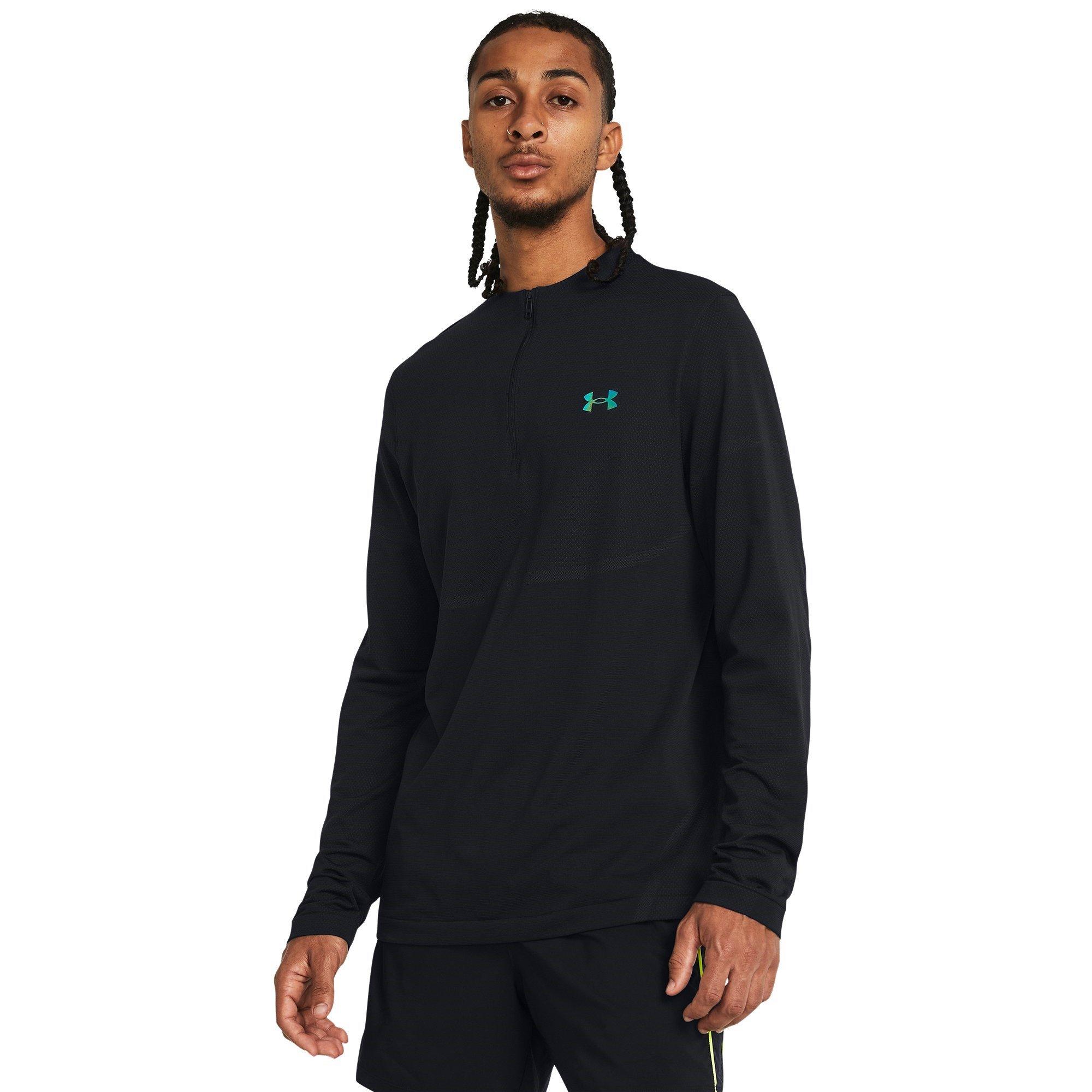 Schwarz - Under Armour - Men's Rush Long-Sleeve Performance Gym Top - 3