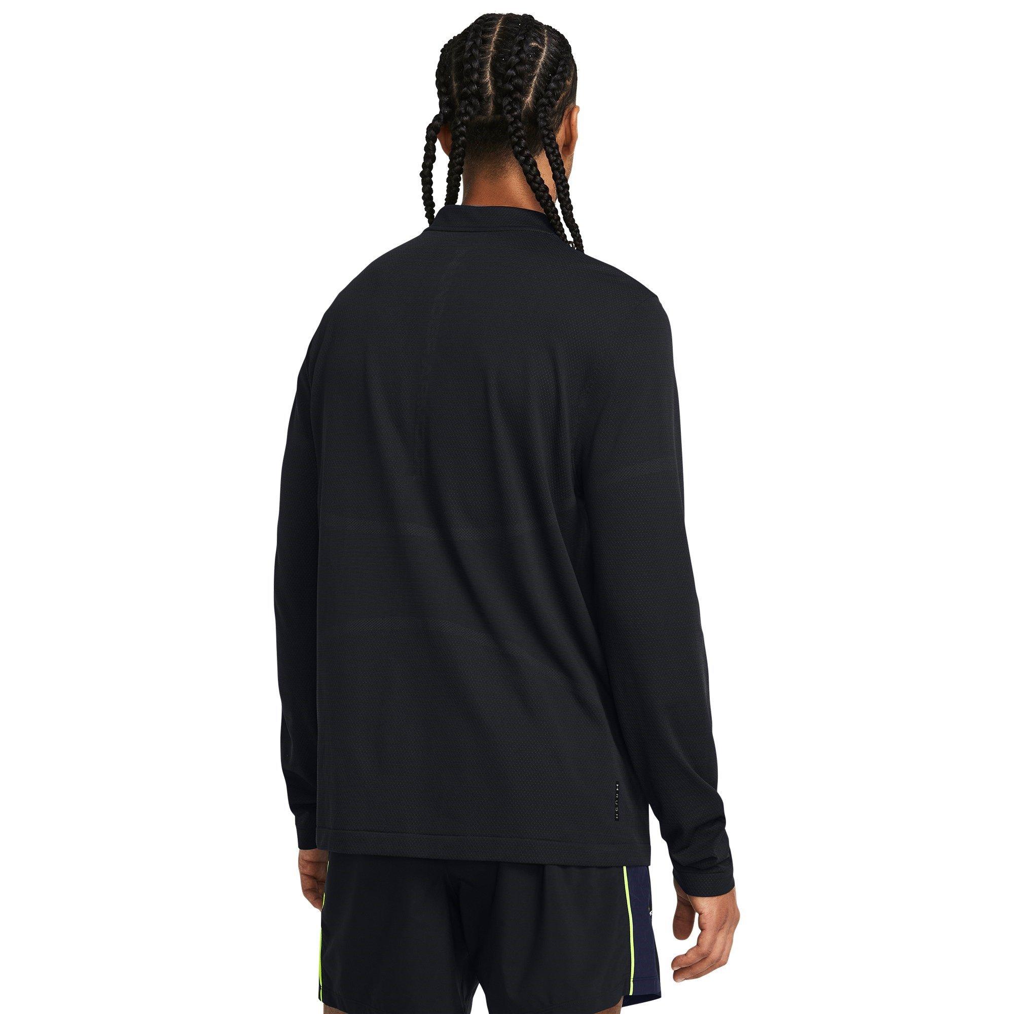 Schwarz - Under Armour - Men's Rush Long-Sleeve Performance Gym Top - 4