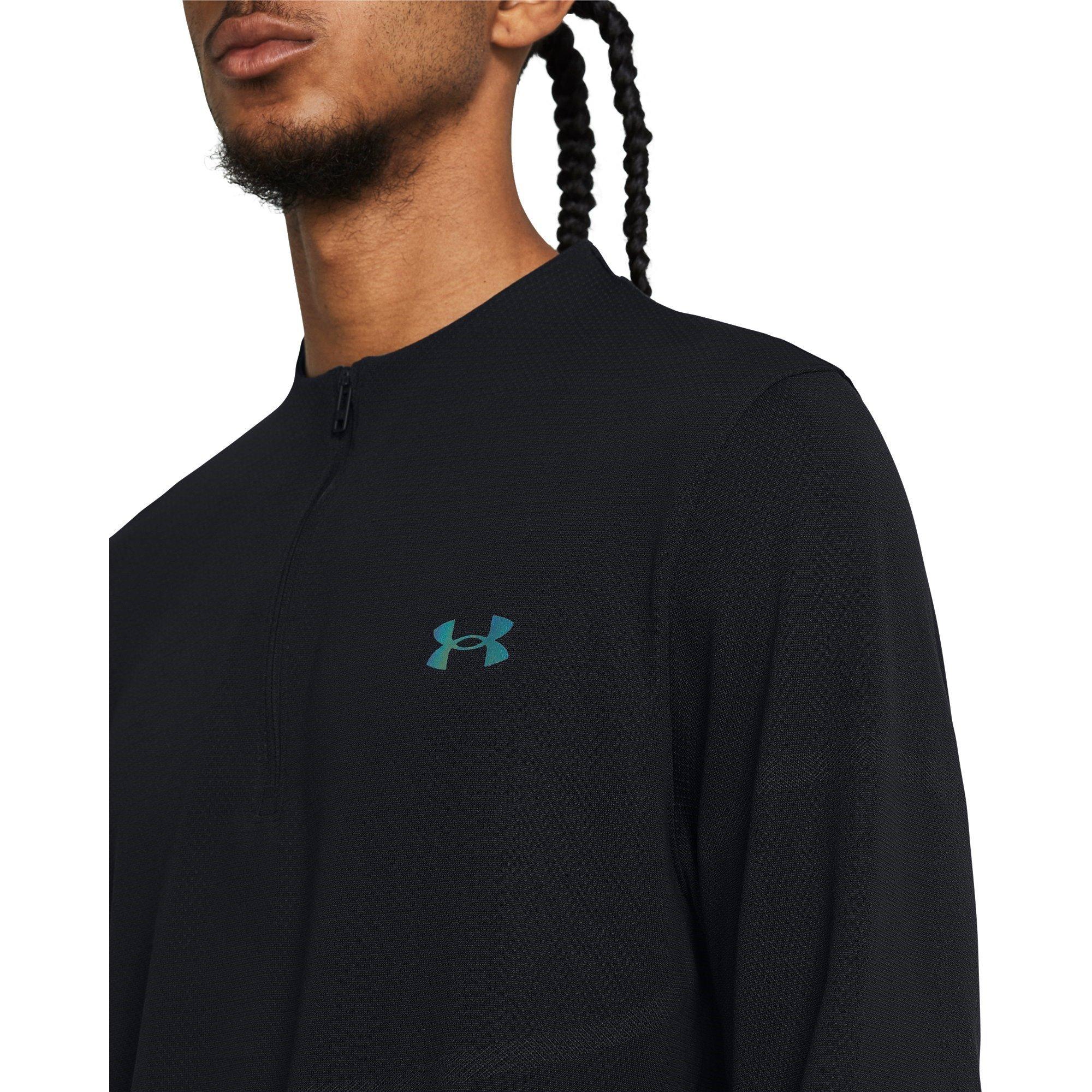 Schwarz - Under Armour - Men's Rush Long-Sleeve Performance Gym Top - 5