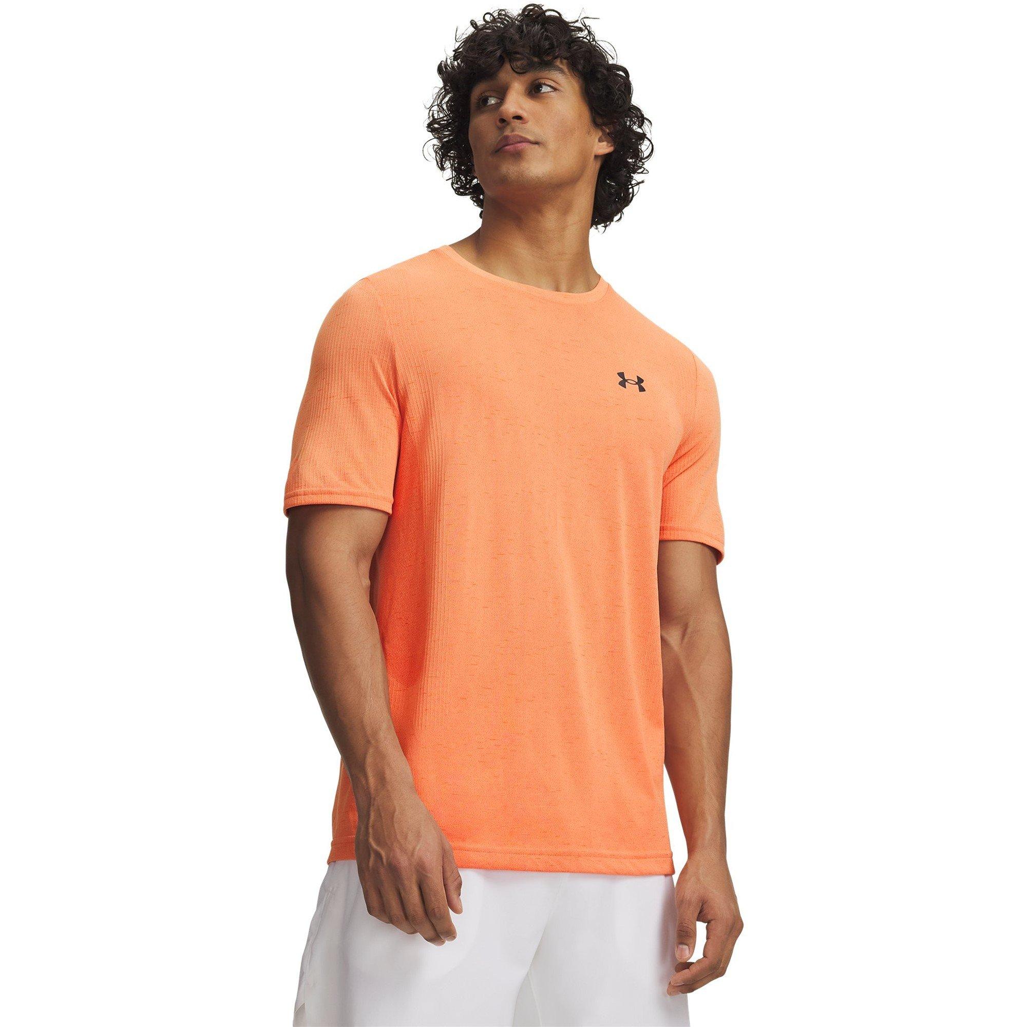 Under Armour Men's Ua Vanish Seamless Short Sleeve - Orange Bloc - M