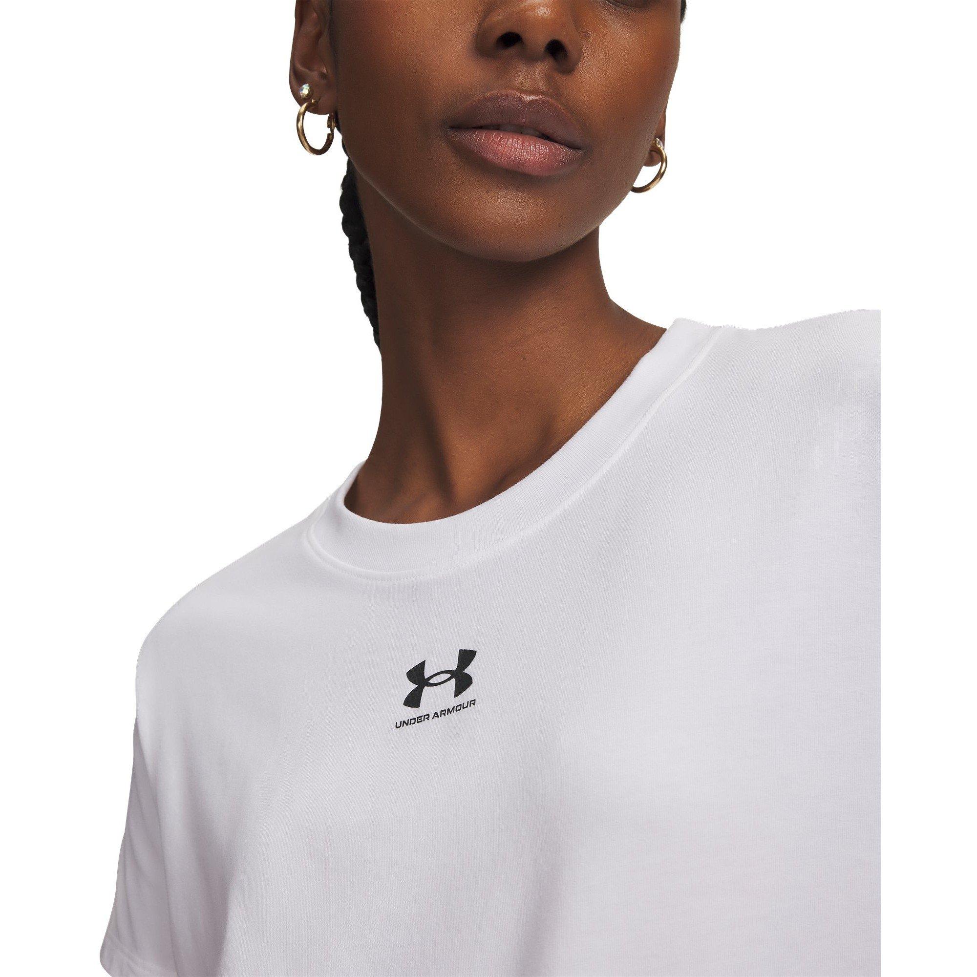 White - Under Armour - Rival Core Short Sleeve Womens - 5