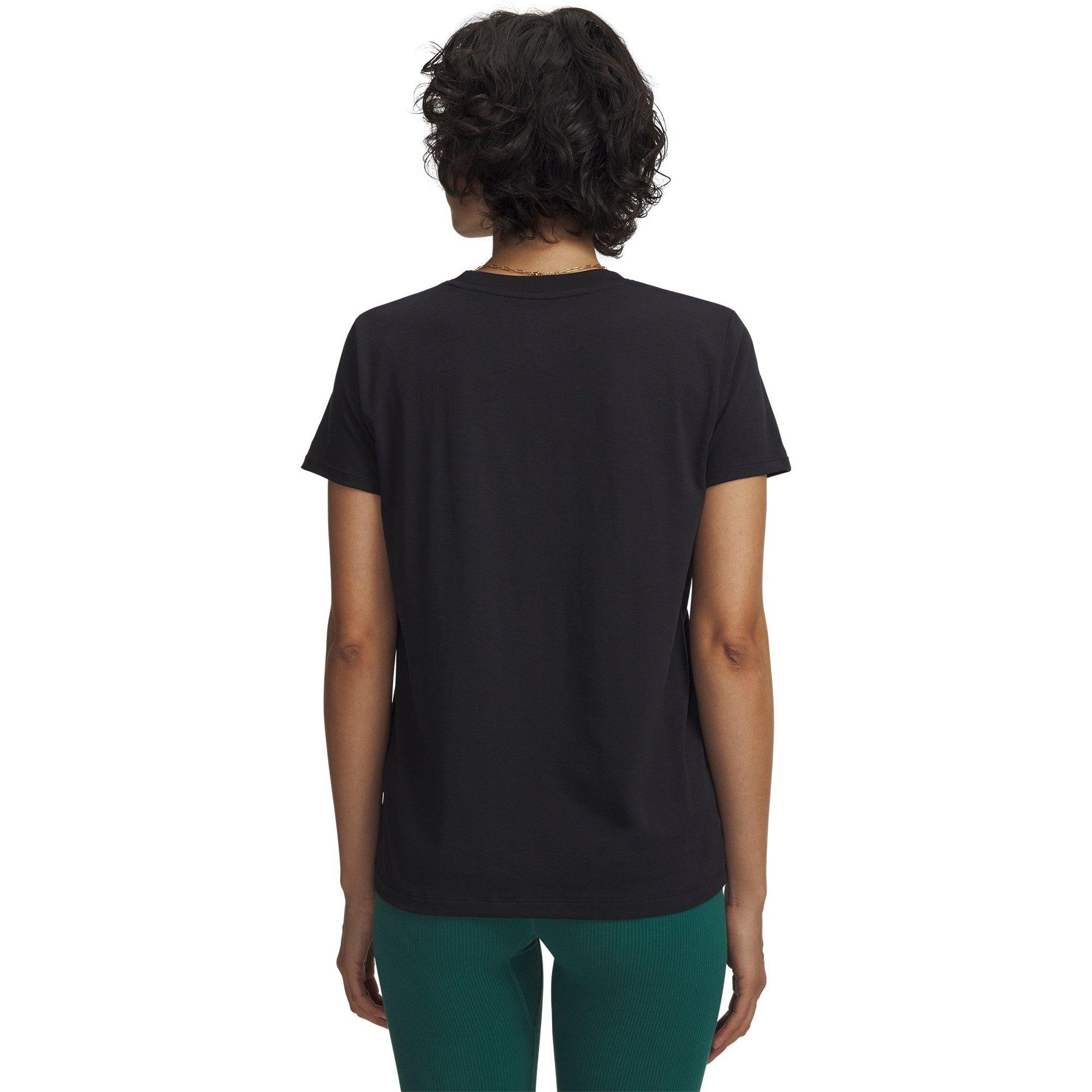 Black - Under Armour - Rival Core Short Sleeve Womens - 4