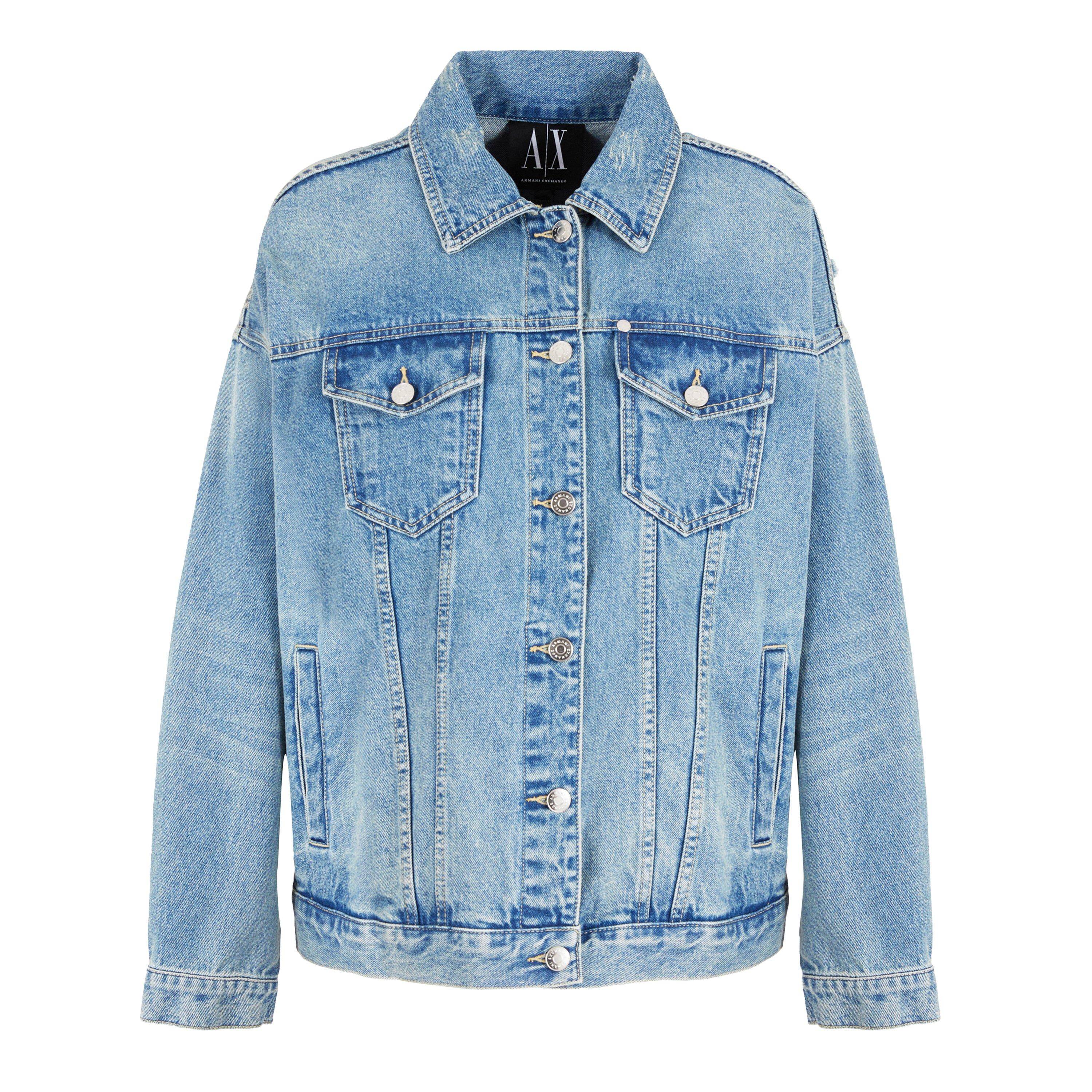 Midwash 150A - Armani Exchange - Women's Blouson Denim Jacket - 5