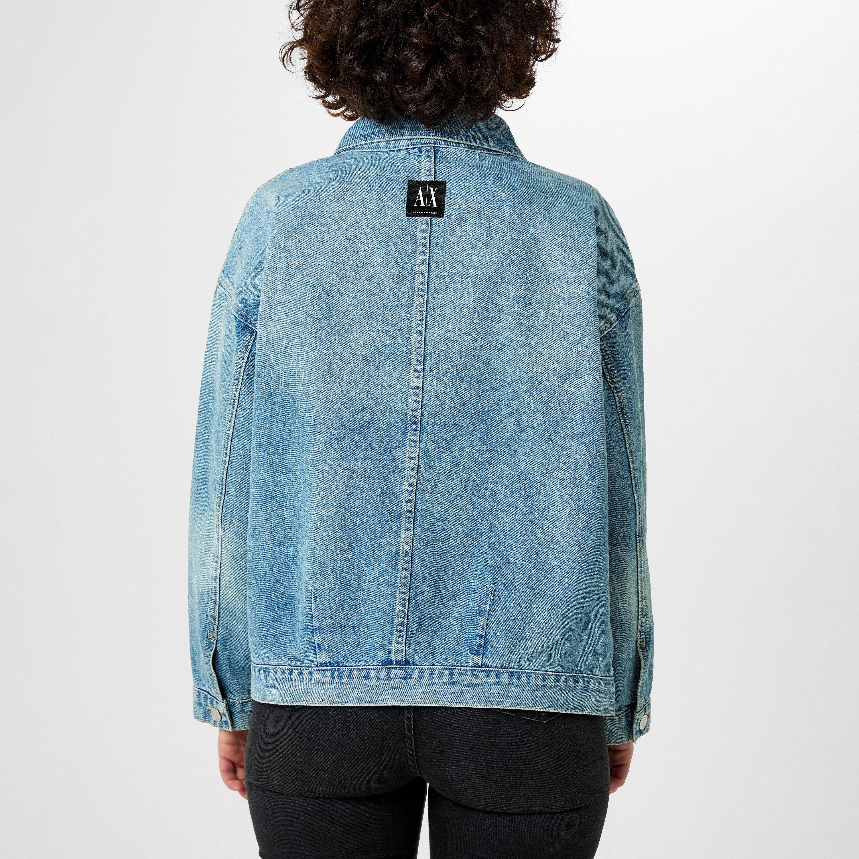 Midwash 150A - Armani Exchange - Women's Blouson Denim Jacket - 3