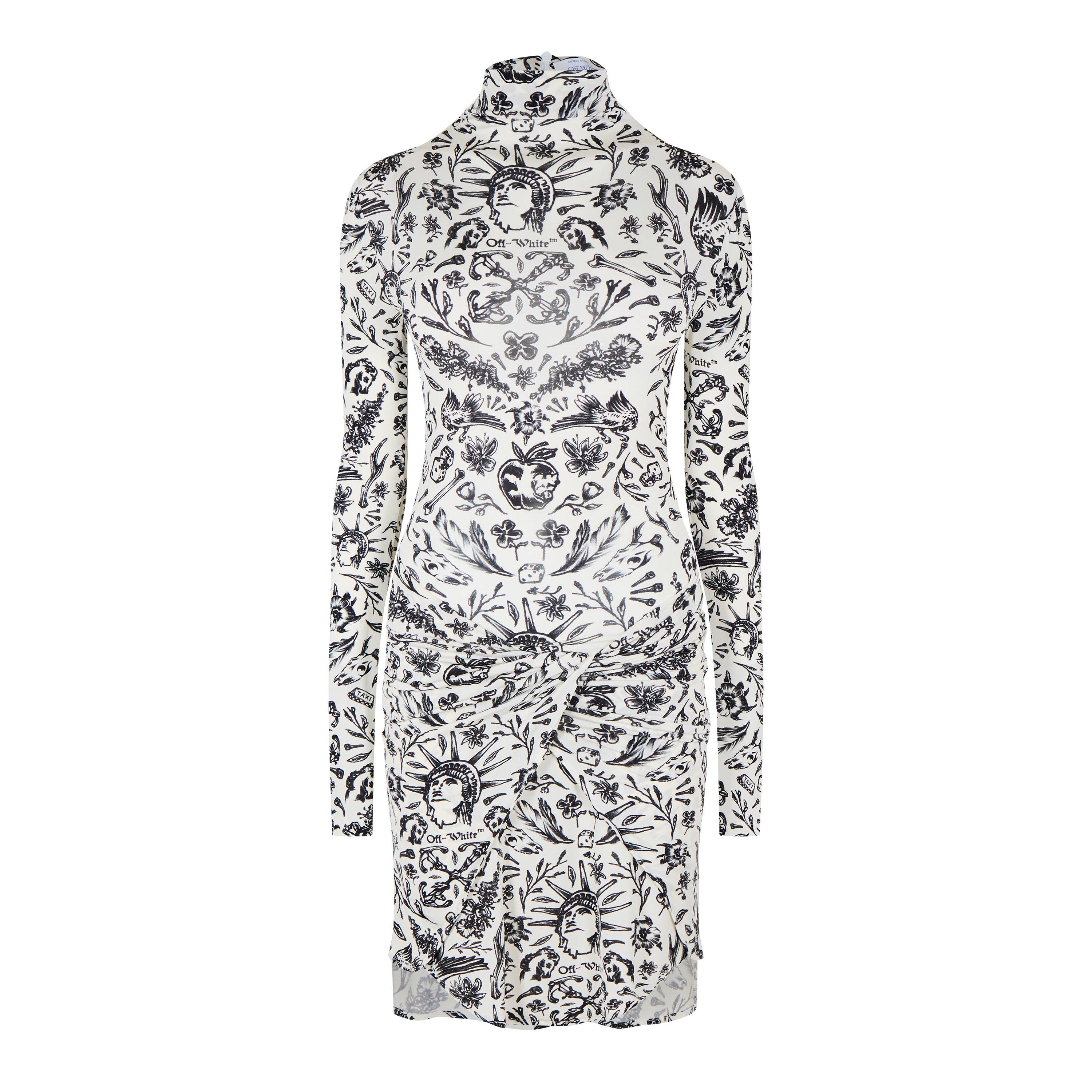 White - Off White - Women's Mini Dress - 1