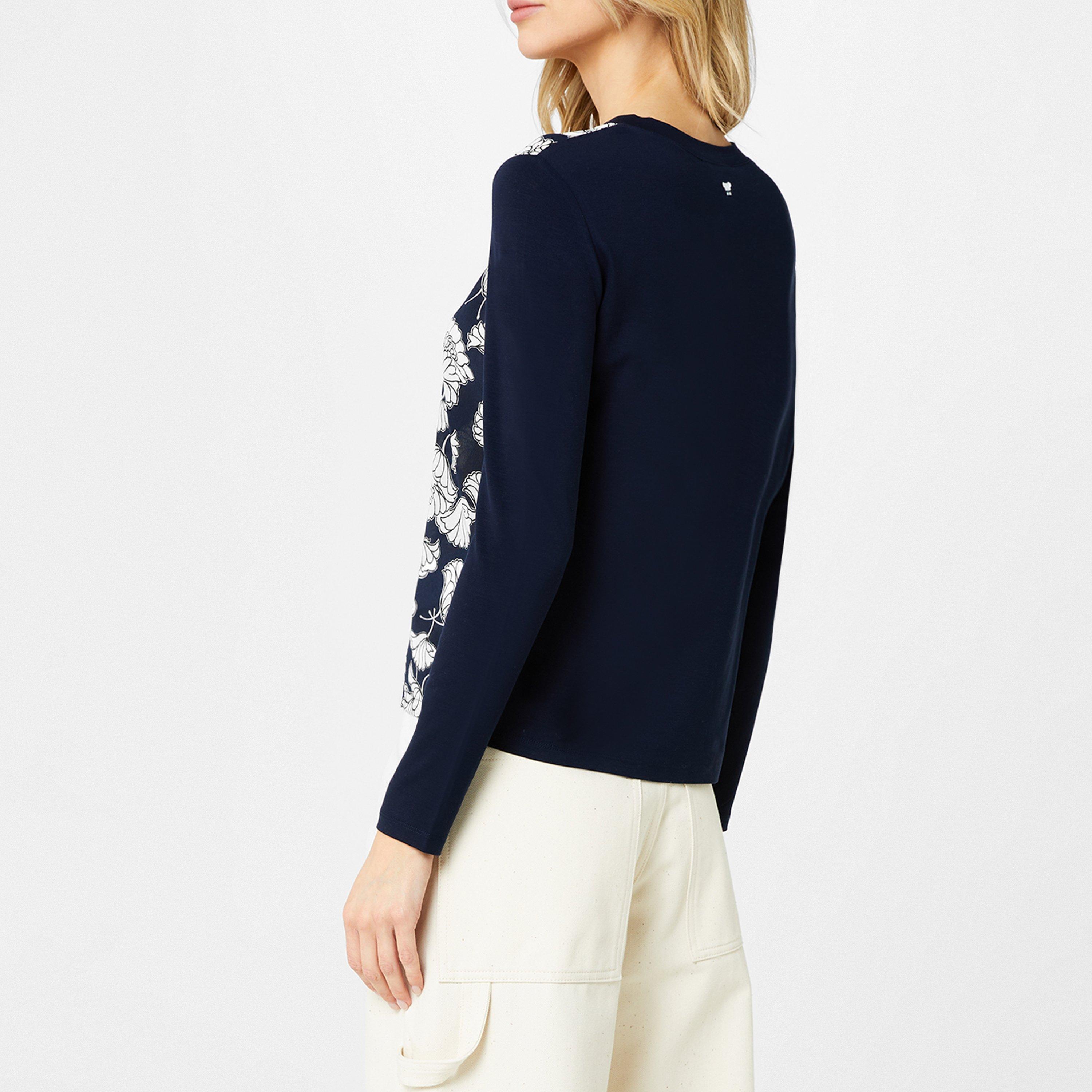Navy 005 - Weekend Max Mara - Women's Calamai Floral Knitted Top - 2