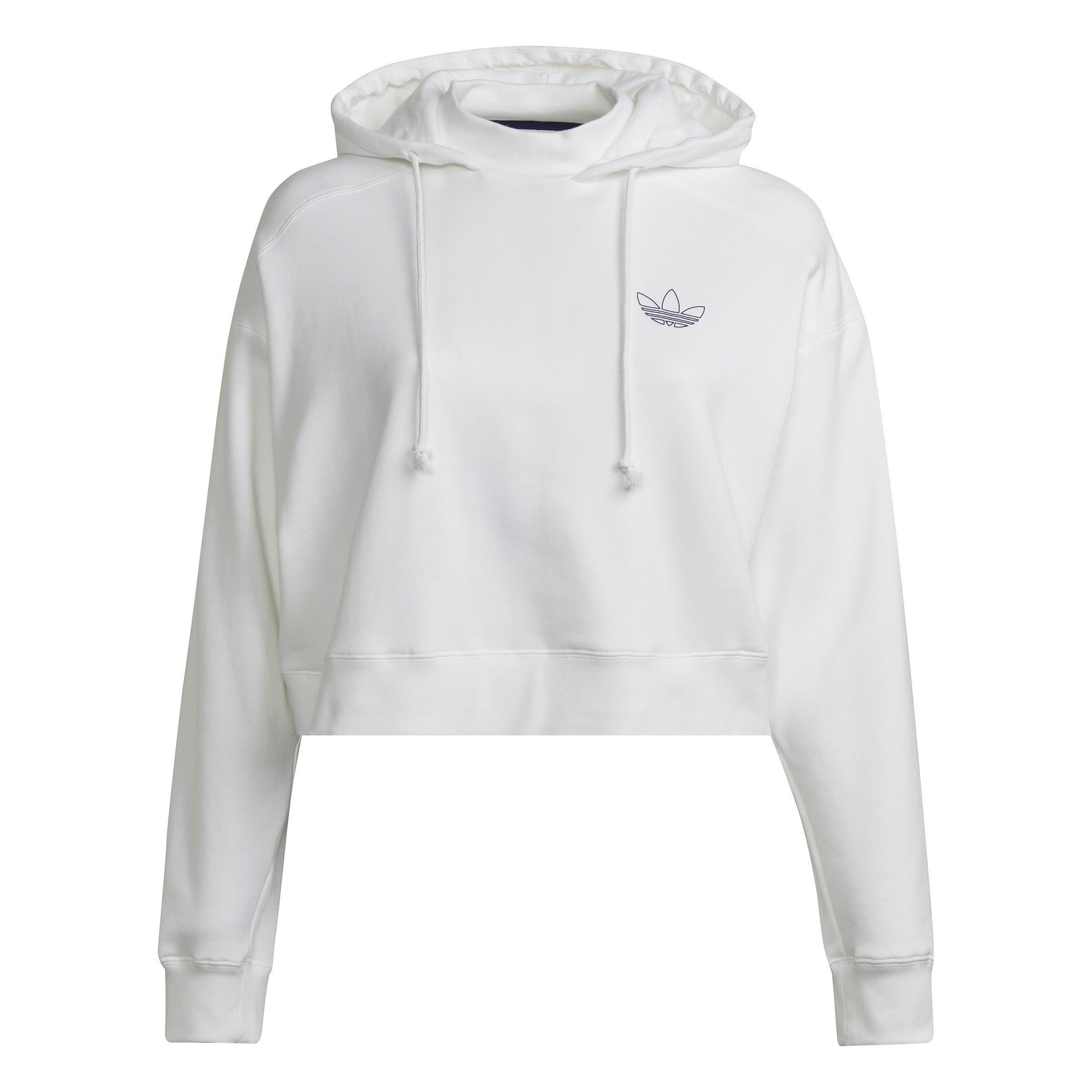 White - adidas Originals - Plus Size Hoodie - 1