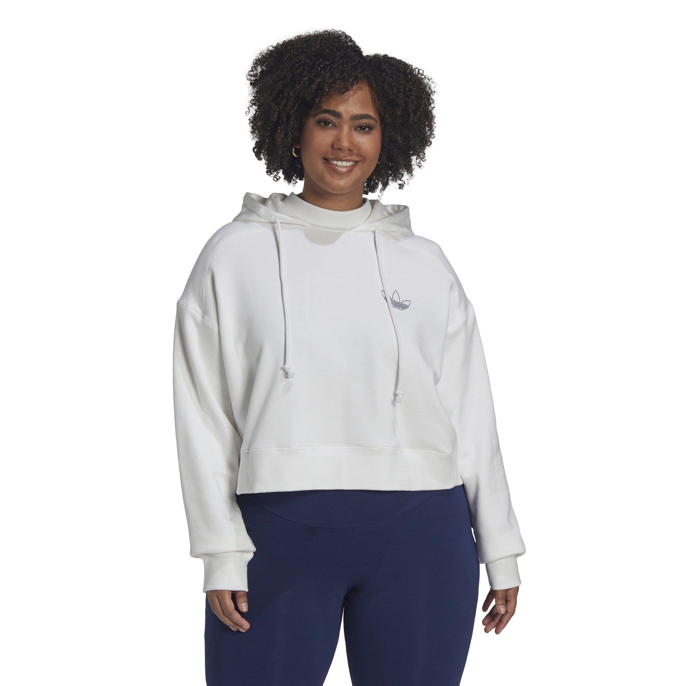 White - adidas Originals - Plus Size Hoodie - 2
