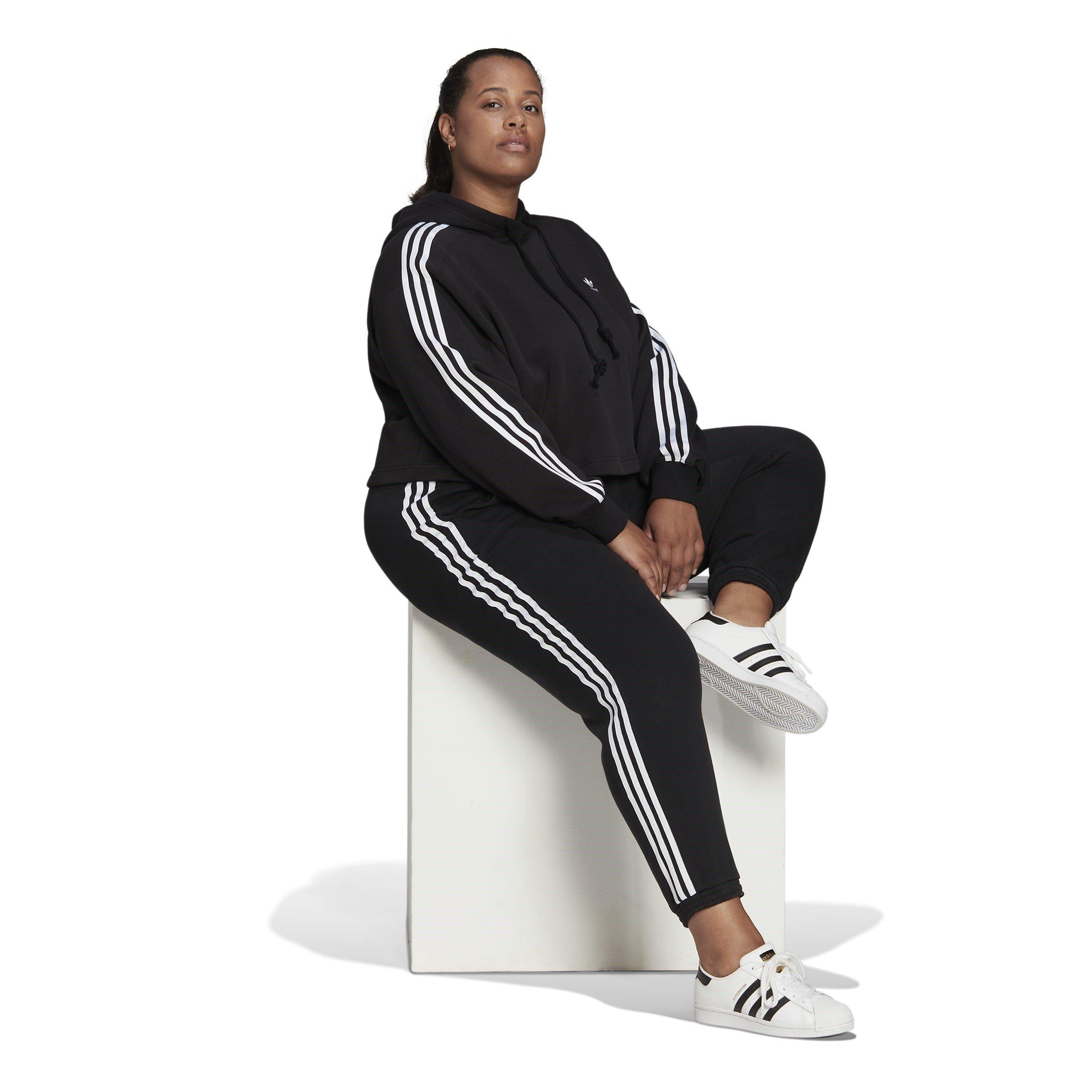 adidas cropped hoodie outfit