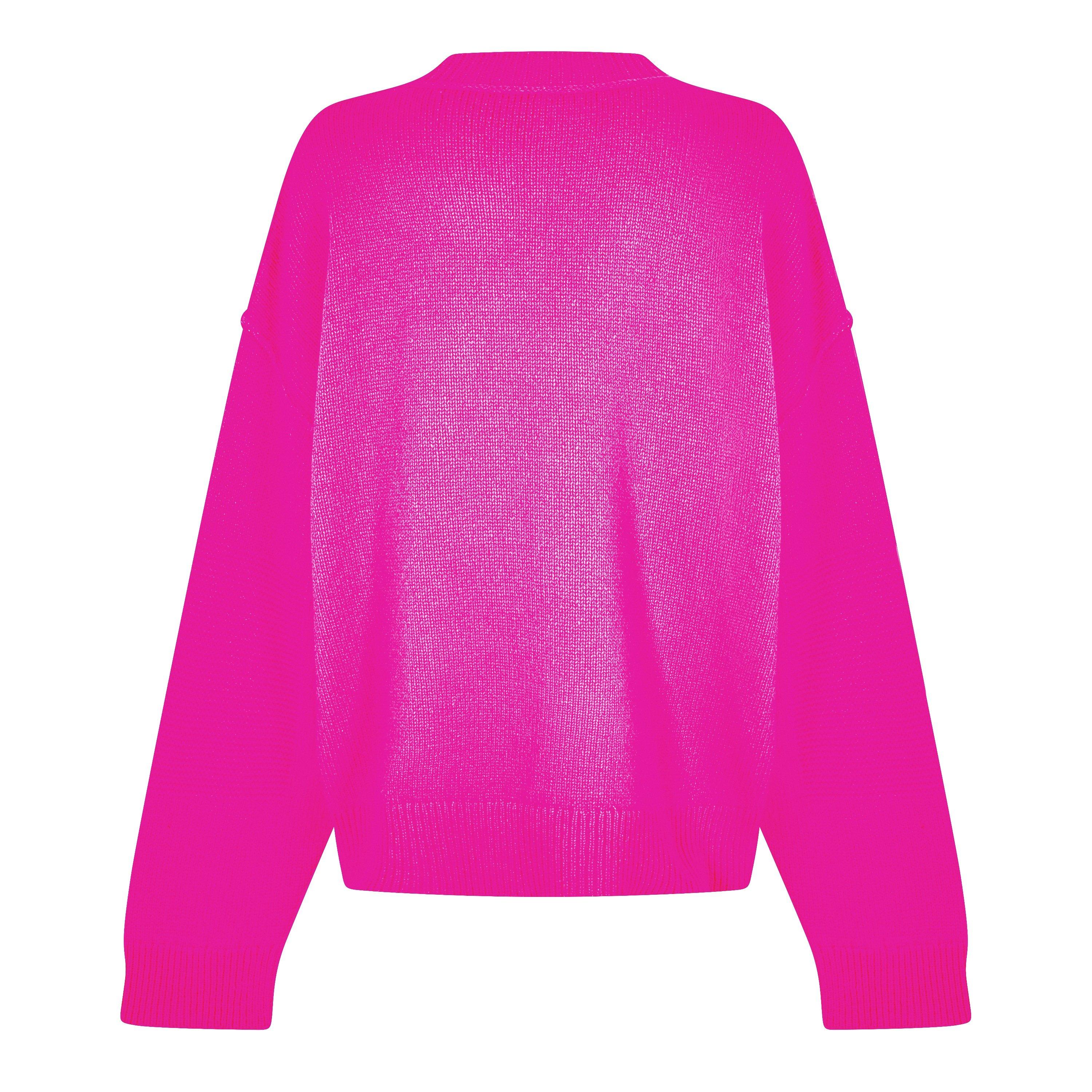 Deep Pink - DSquared2 - Women's Long-Sleeve Hoodie - 2