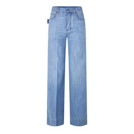 Bottega Veneta Light Bleached Wide Leg Denim
