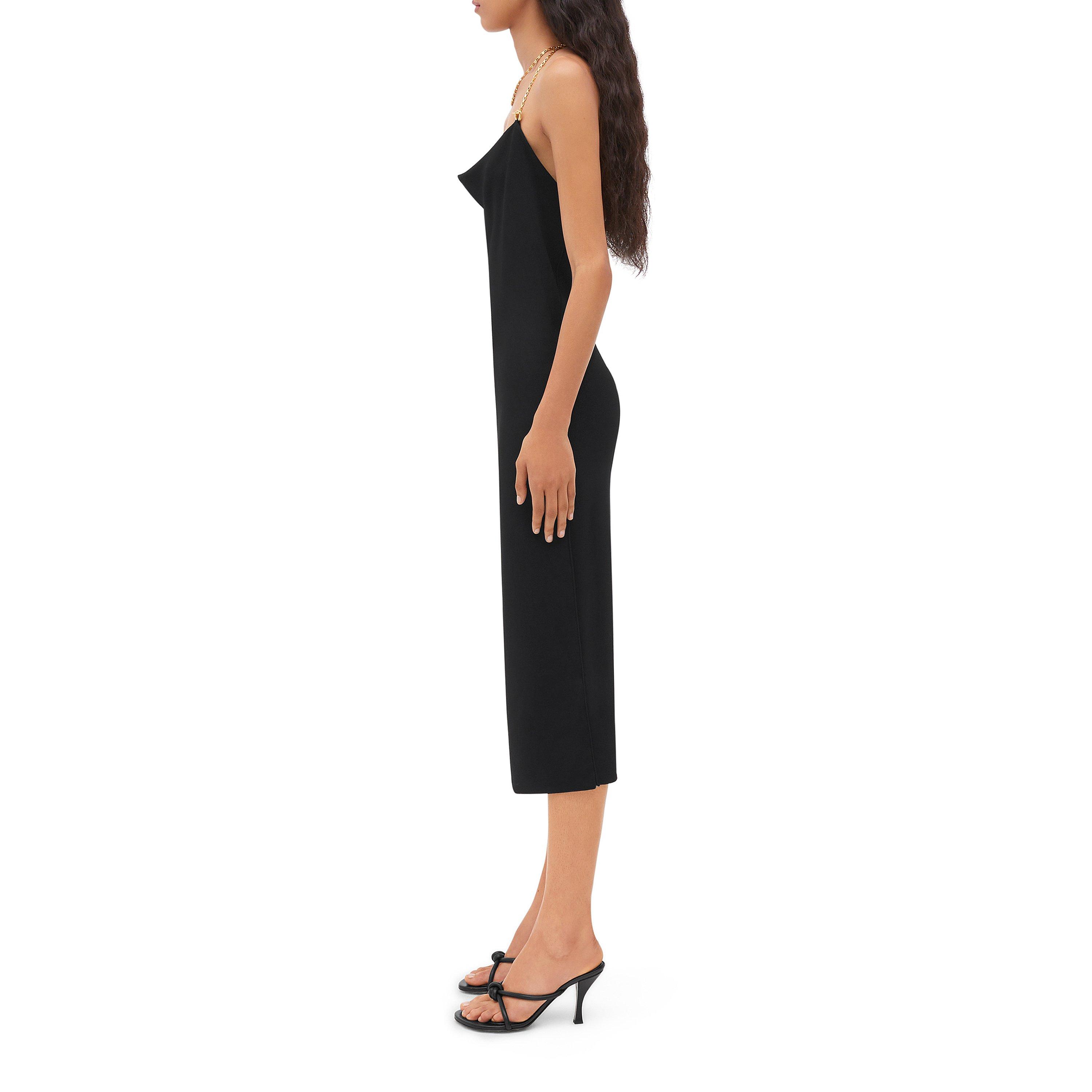 BLACK - Bottega Veneta - Viscose Mini Dress With Chain Detail - 2