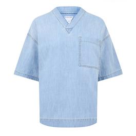 Bottega Veneta Light Bleached Denim T Shirt