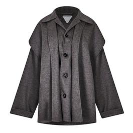 Bottega Veneta Double Wool Cashmere Short Coat