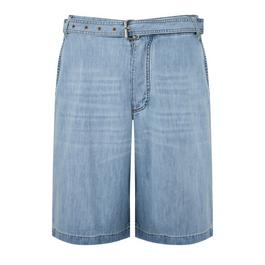 Bottega Veneta Light Bleached Denim Shorts