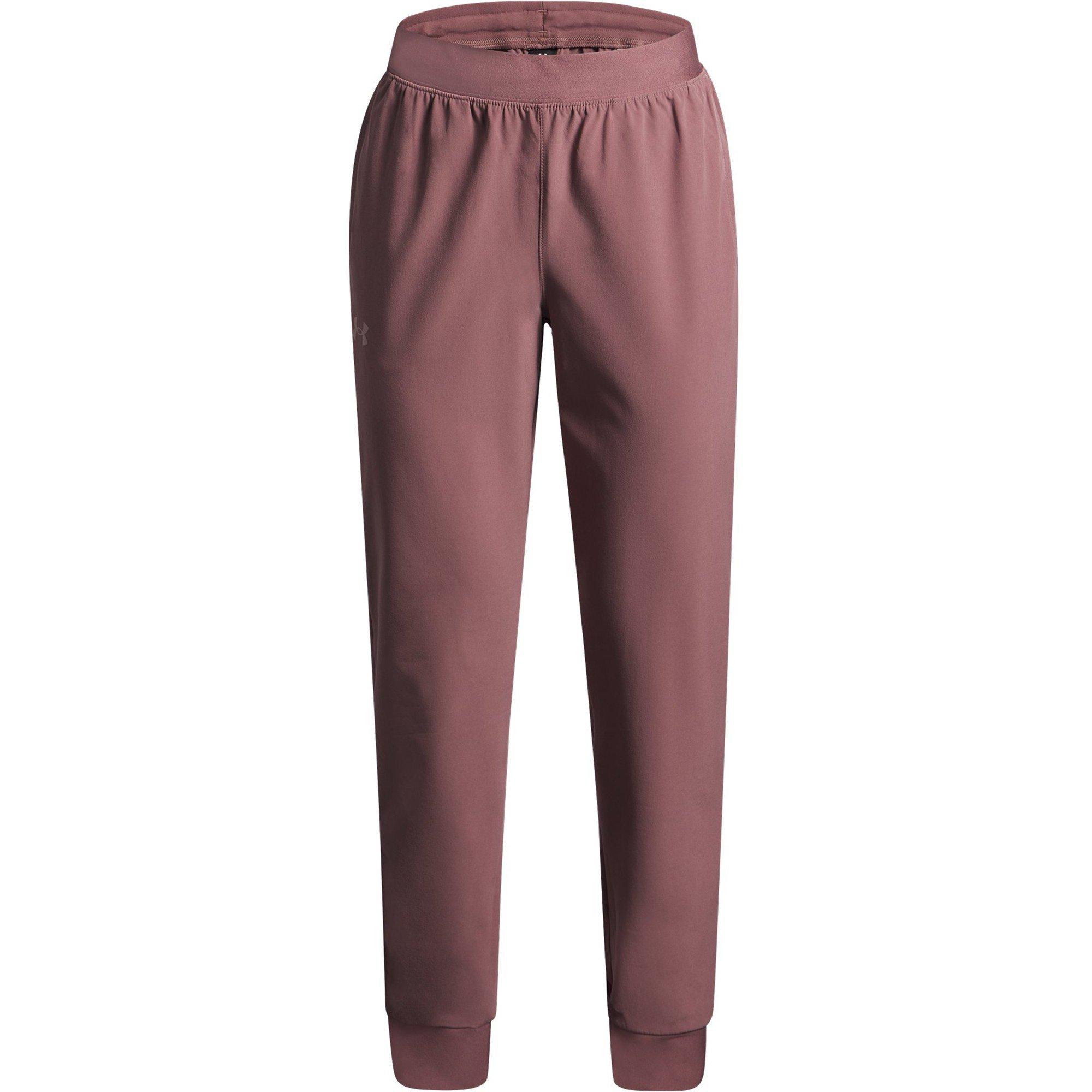 Under Armour Girls Kids' Armoursport Woven Performance Tracksuit Bottom - Maroon - 5-6 (XS)
