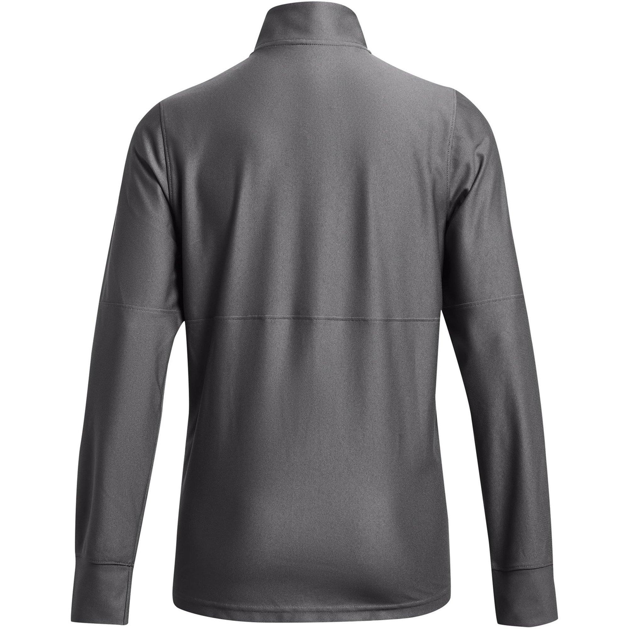 Castlerock/Wht - Under Armour - Challenger Long Sleeve Slim Fit Performance Training Jacket - 4
