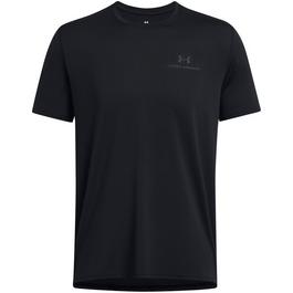 Under Armour Black Mono Check Blocked T-Shirt