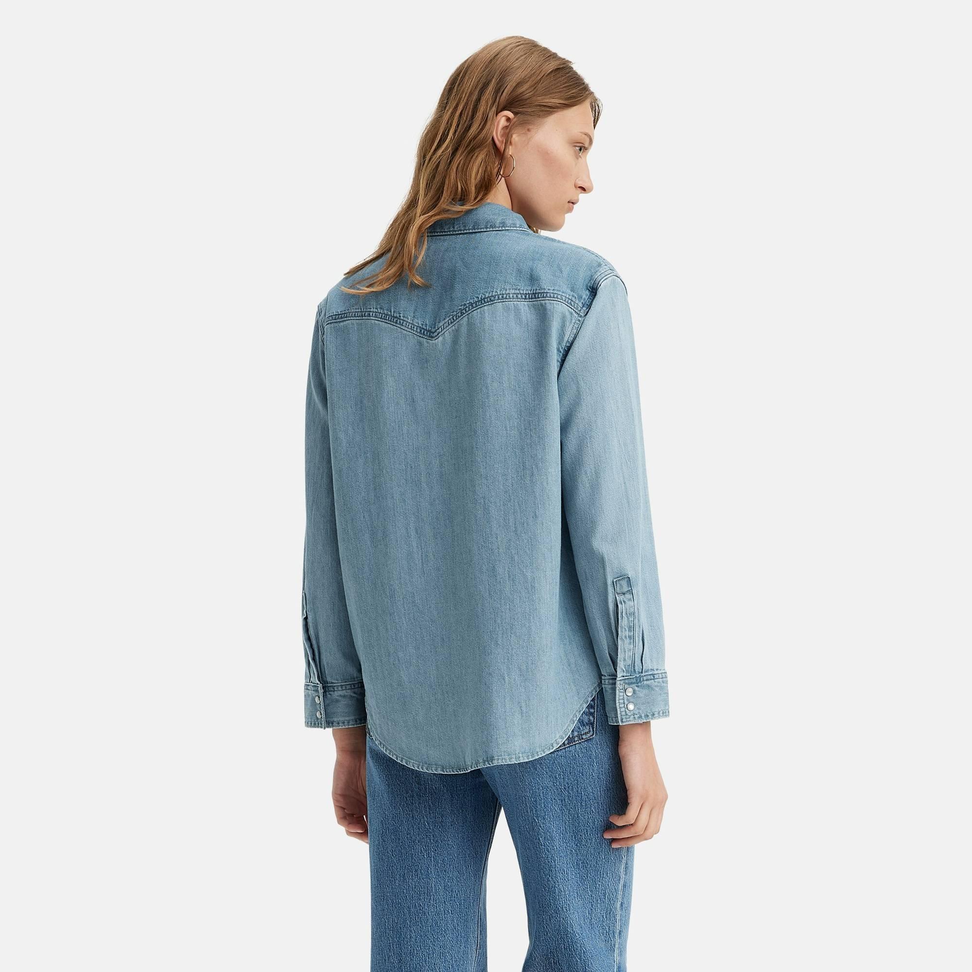 Clean Craft2 - Levis - Women's Teodora Western Long-Sleeve Denim Shirt - 2