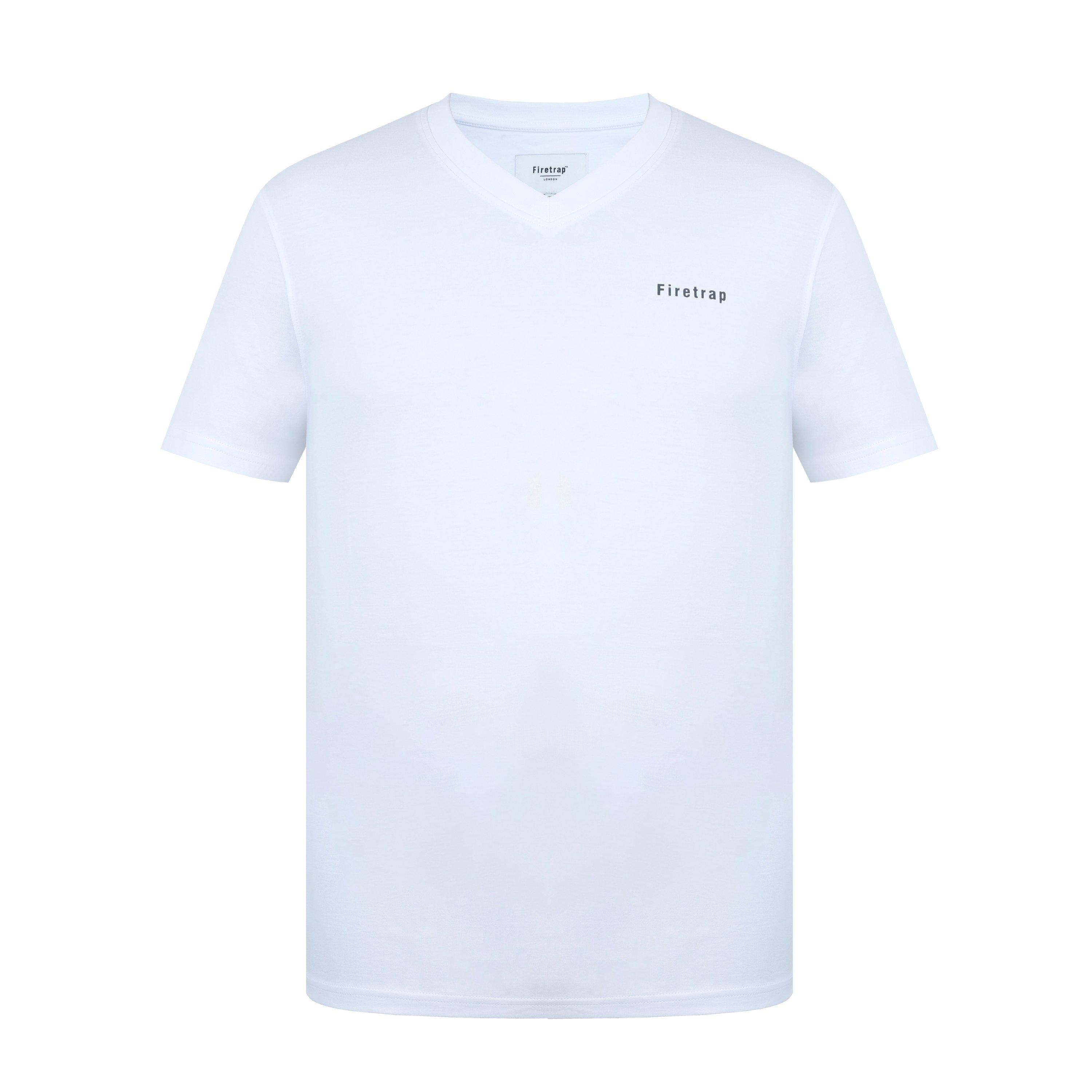 Firetrap Men's Path T Shirt - White - L