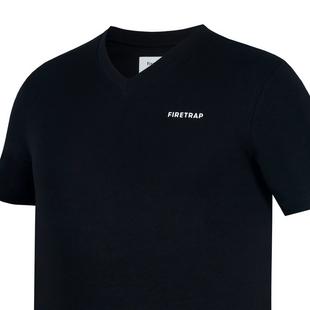 Black - Firetrap - Path T Shirt Mens - 8