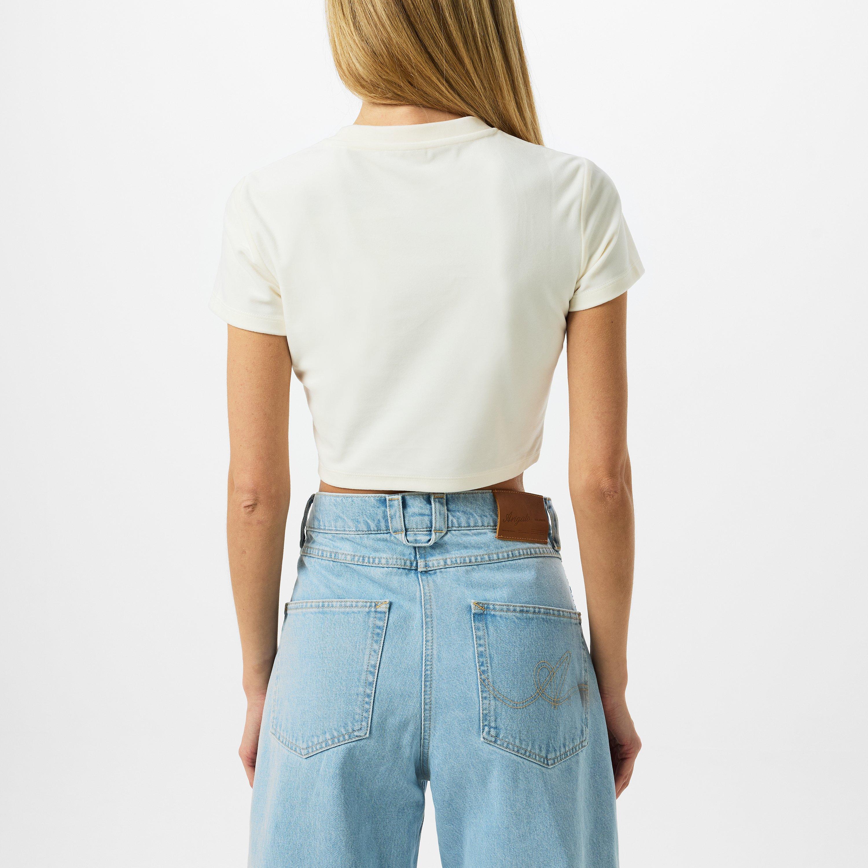 Branco CRM G012 - Guess - Women's Couture Crop Top - 3