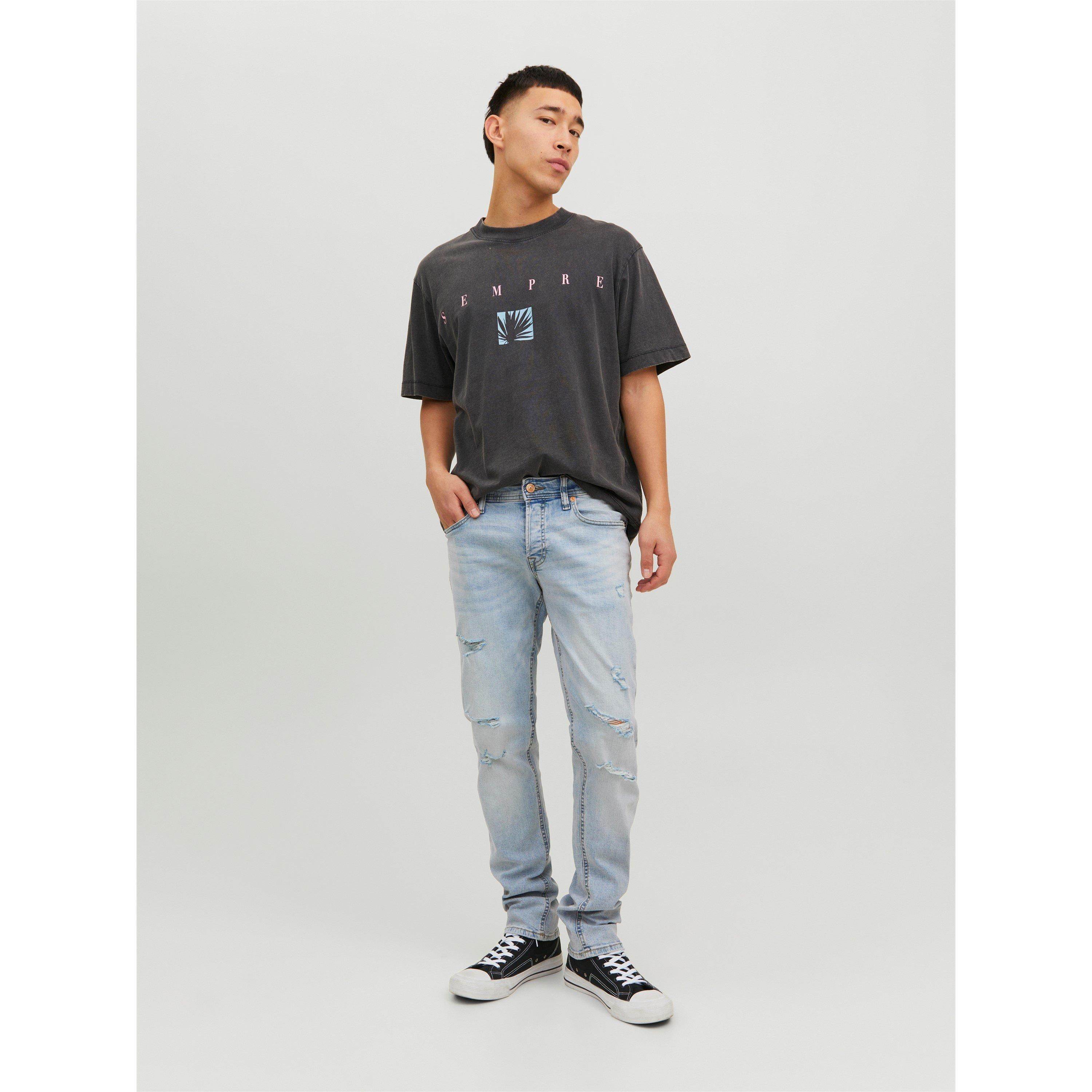 Denim Blu - Jack and Jones - Glenn Straight Leg Jeans - 2