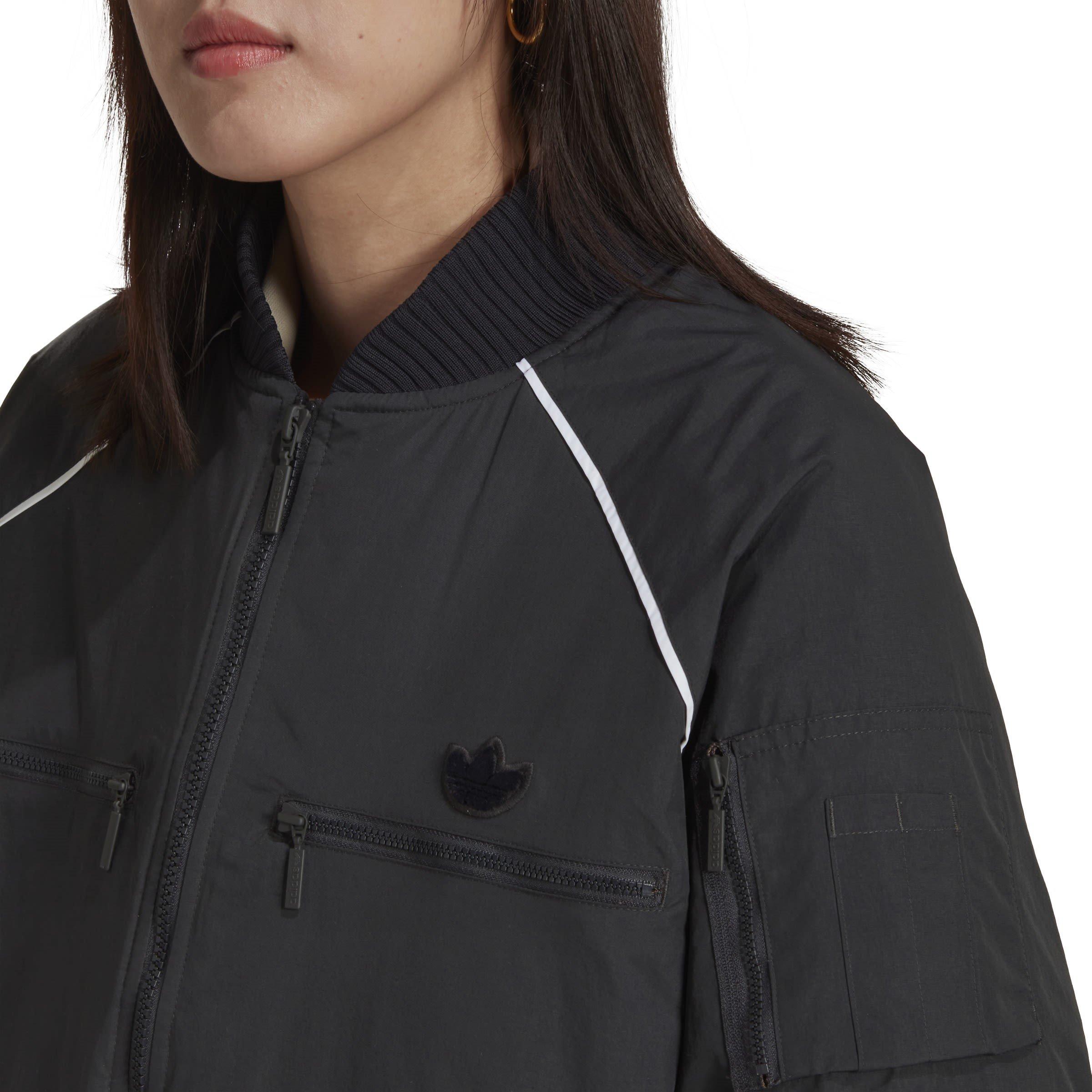 Grey - adidas Originals - Zip-Up Bomber Jacket - 5