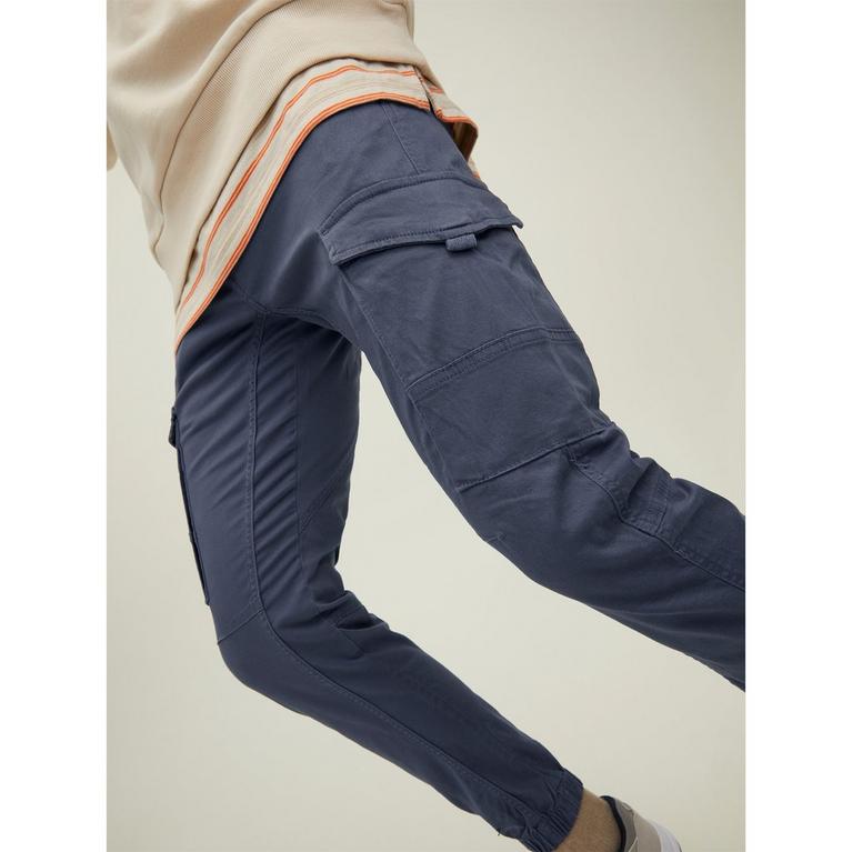 Ombre Bleue - Silk Cargo Pants & Platforms - Jack Paul Flake Cargo pleated trousers - 2