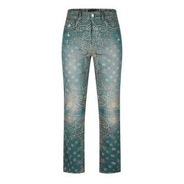 Amiri Bandana Straight Leg Jeans