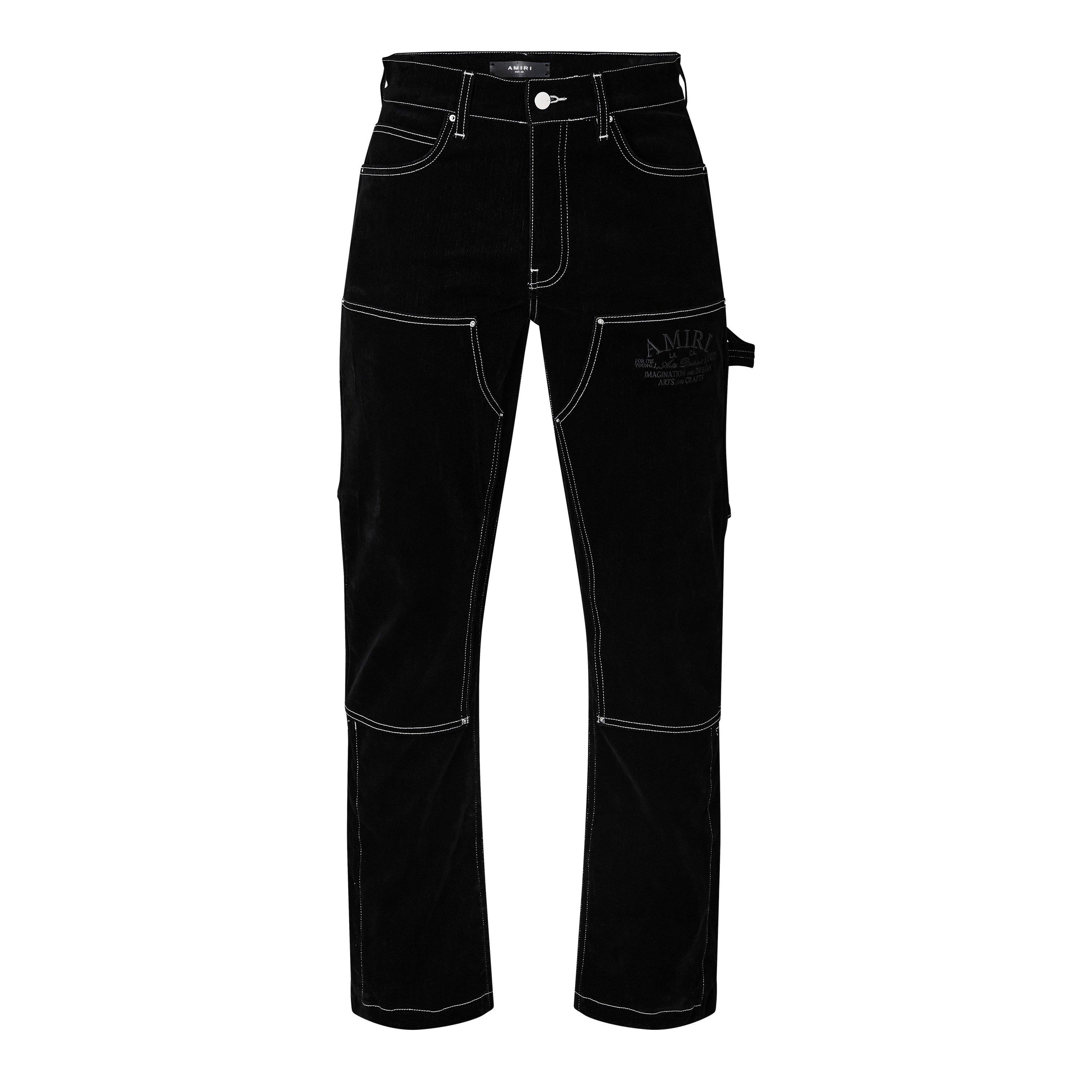 Black - Amiri - Flocked Carpenter Jeans - 1