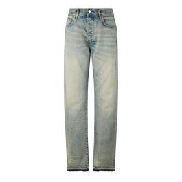 Amiri Release Hem Straight-Leg Jeans
