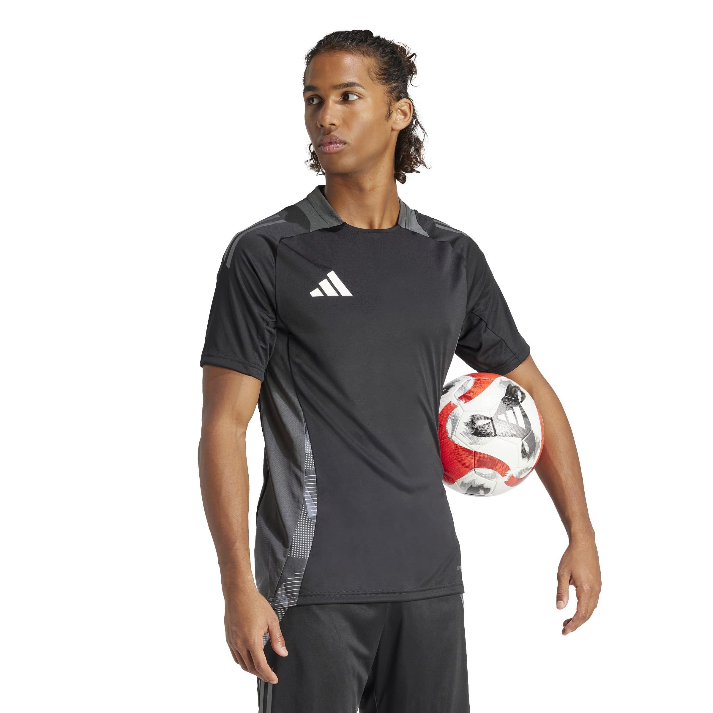 Black/Grey - adidas - Tiro 25 Competition Training T-Shirt Mens - 5