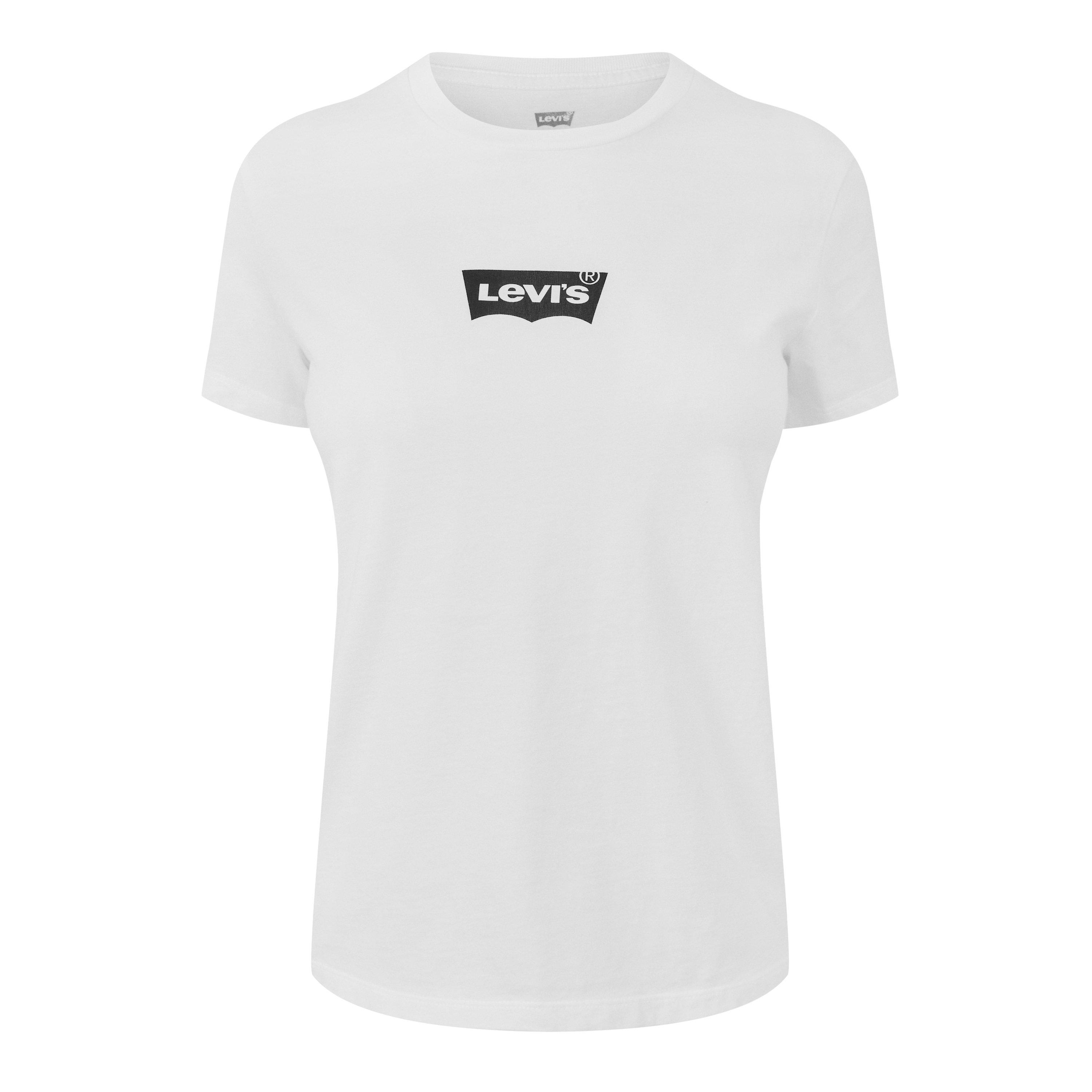 Levis Women's Print T-Shirt - Batwing White - 6 (2XS)