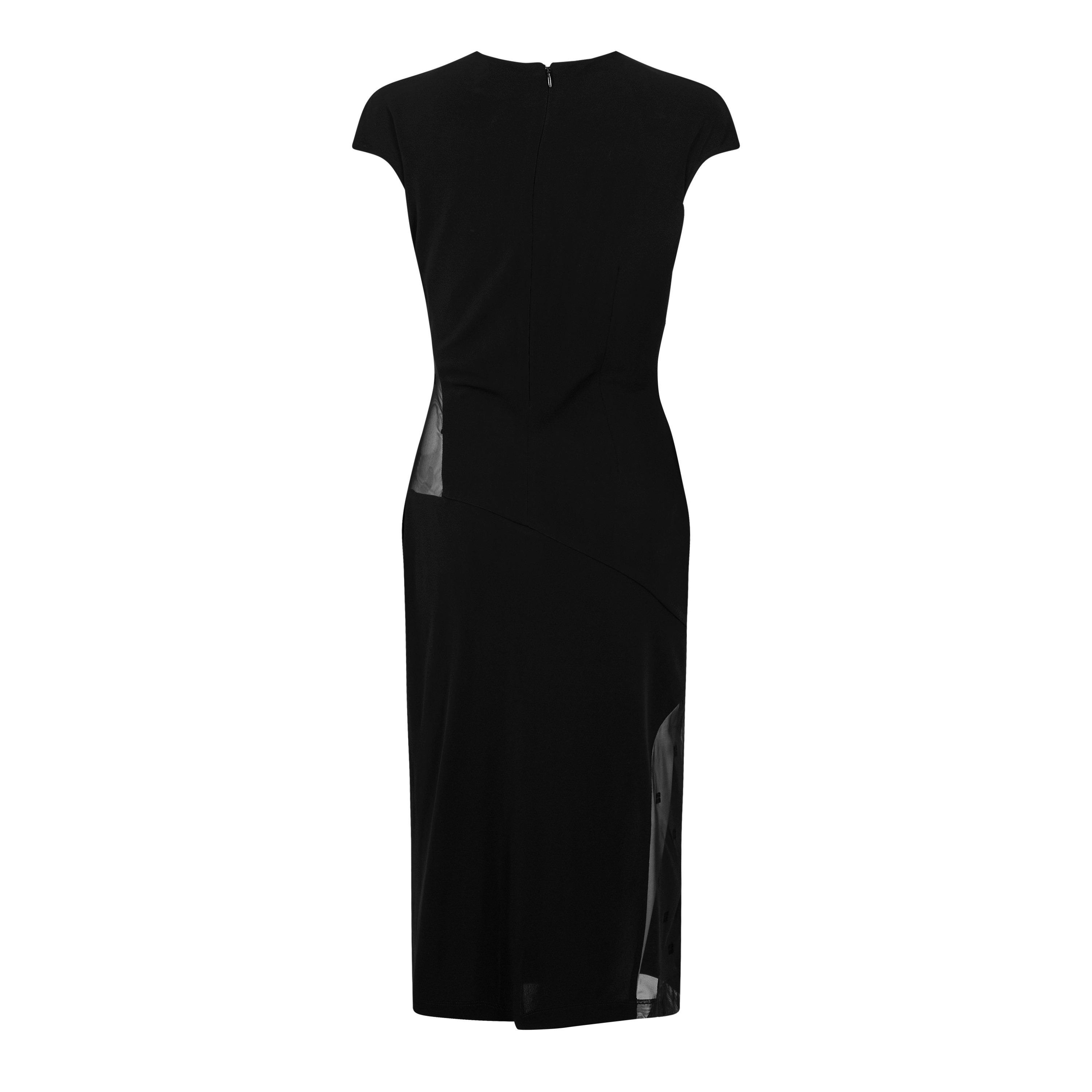 BLACK - GIVENCHY - 4g Tulle Cut Out Dress - 5