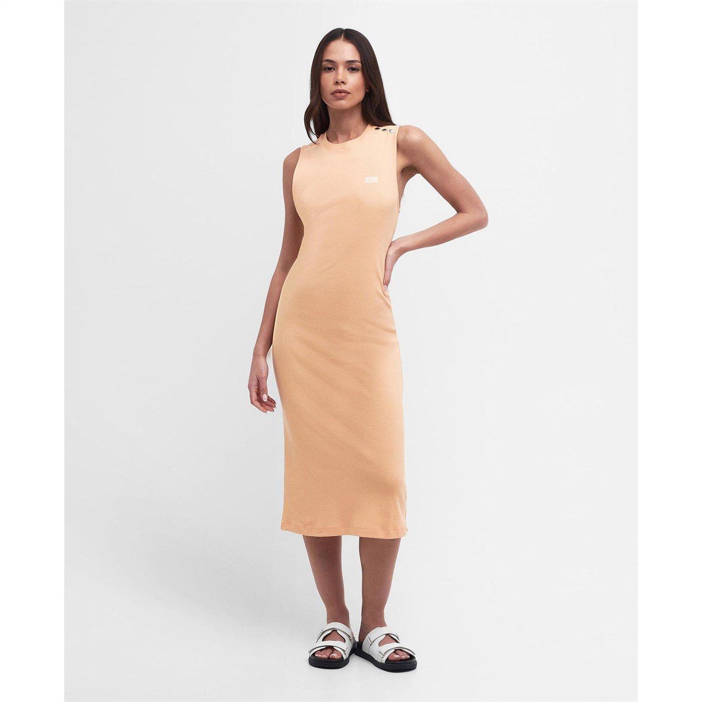 Peach Melba - Barbour International - Hadfield Midi Dress - 1