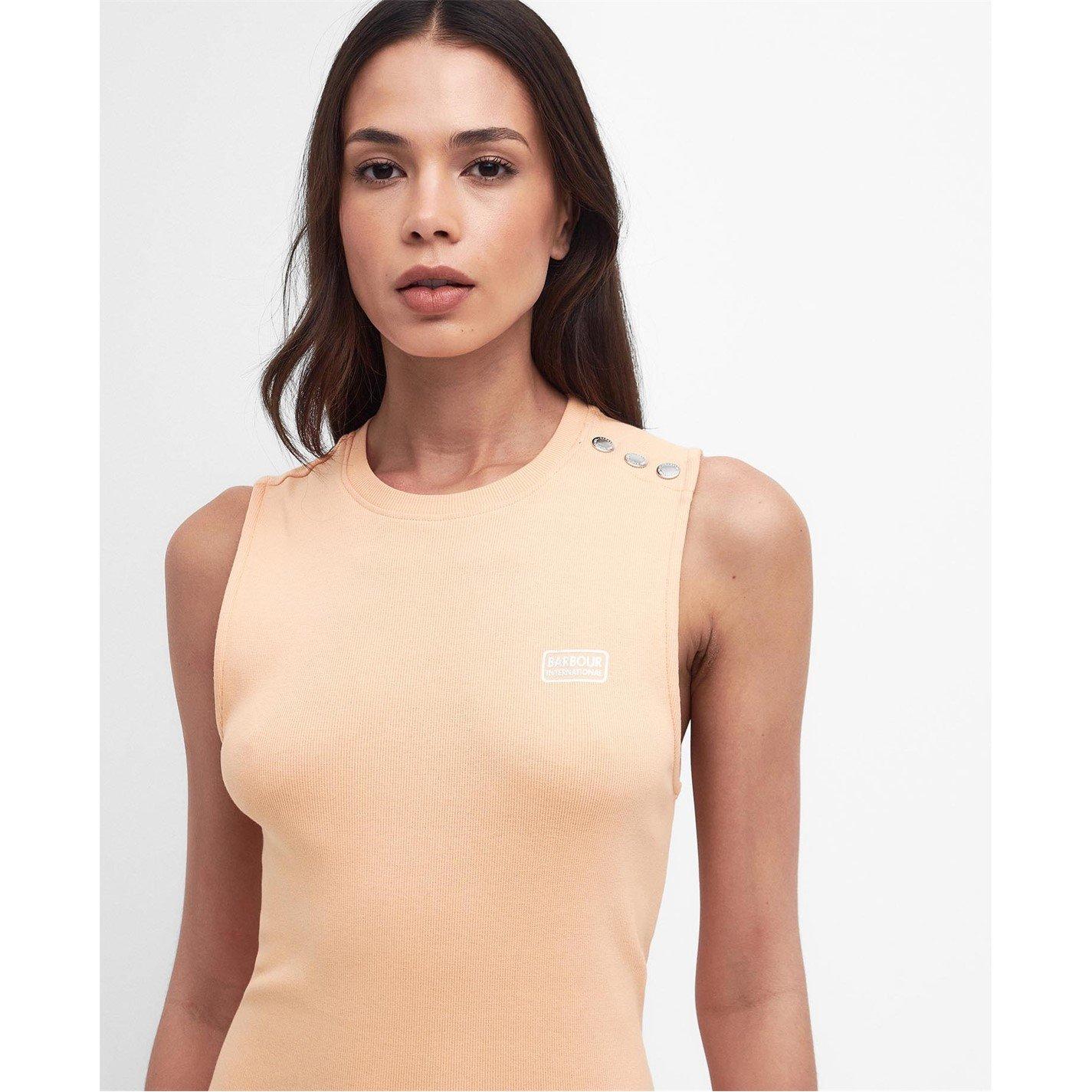 Peach Melba - Barbour International - Hadfield Midi Dress - 4