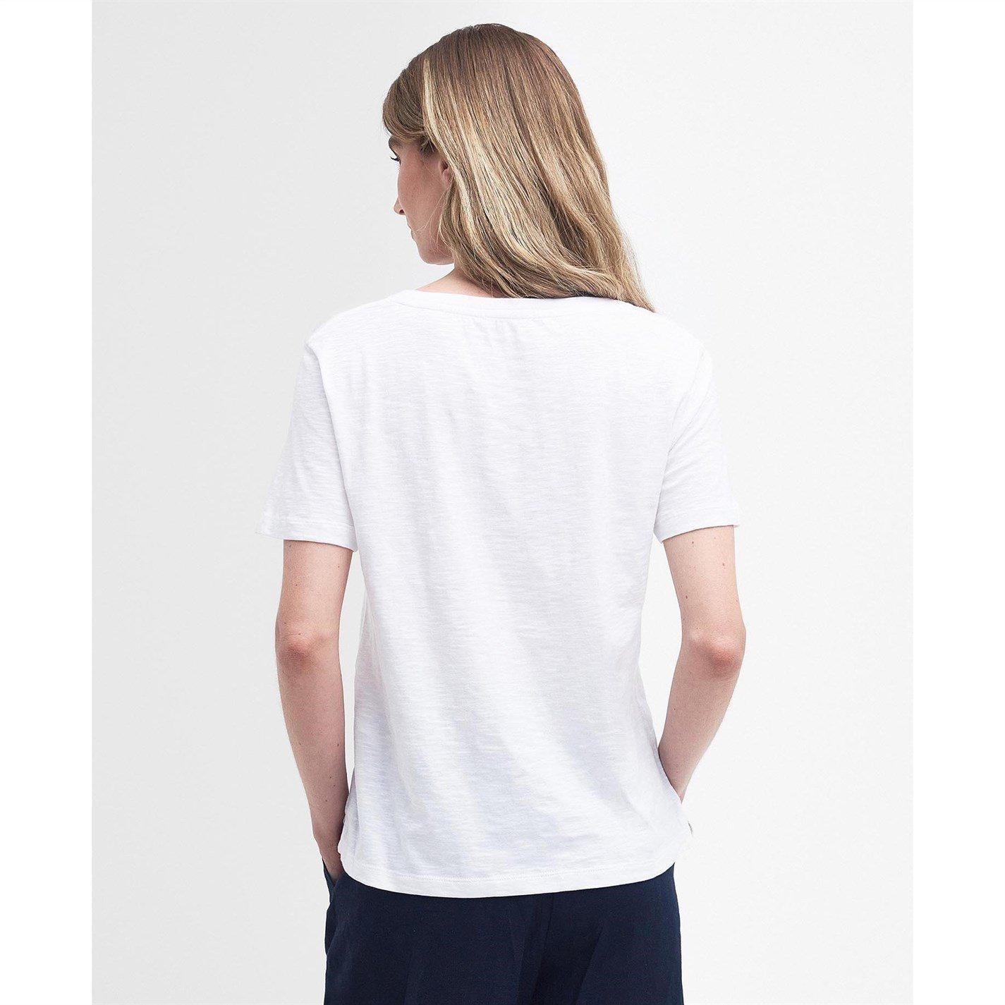 White - Barbour - Belmont Graphic T-Shirt - 3
