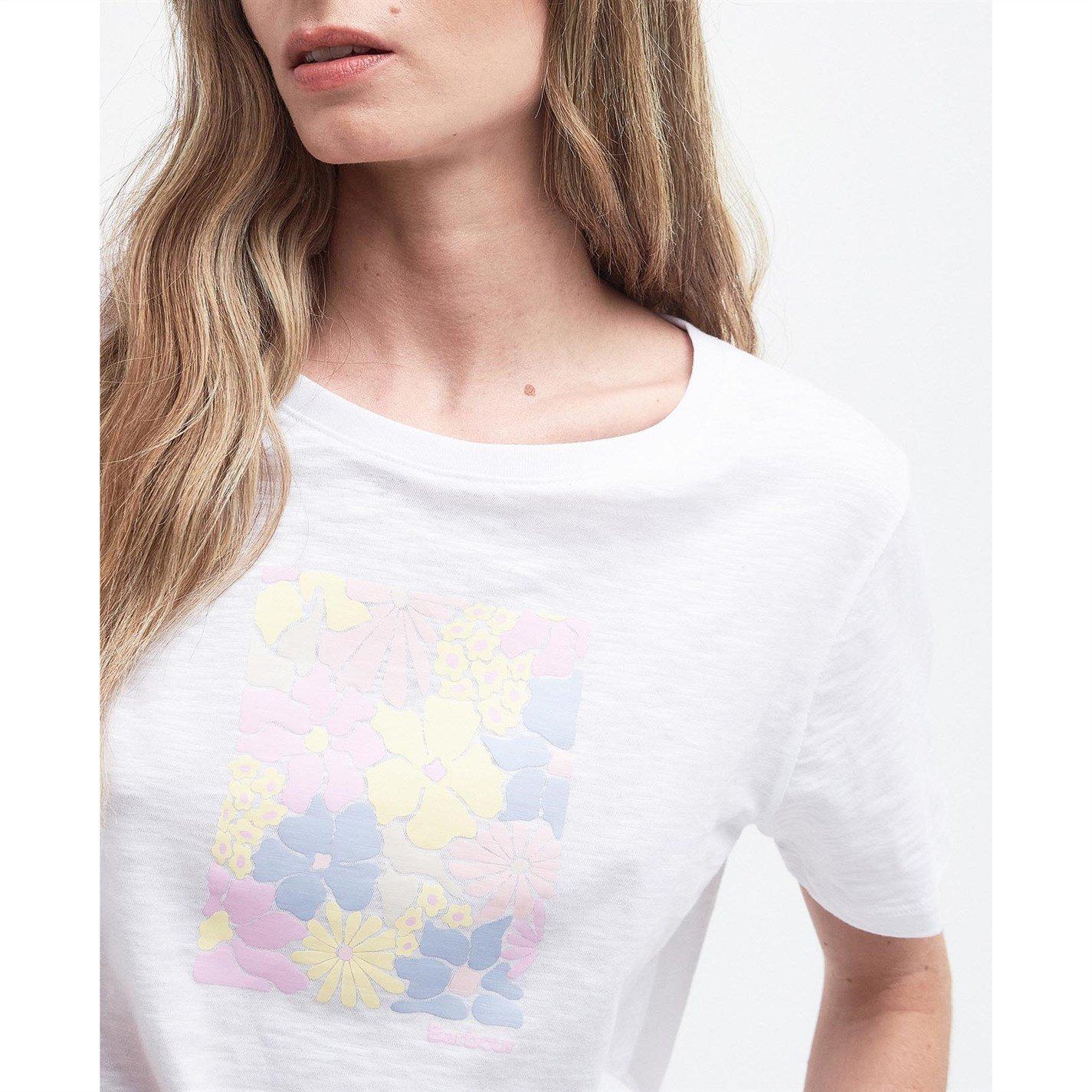 White - Barbour - Belmont Graphic T-Shirt - 5