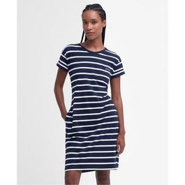 Barbour Otterburn Striped Midi Dress