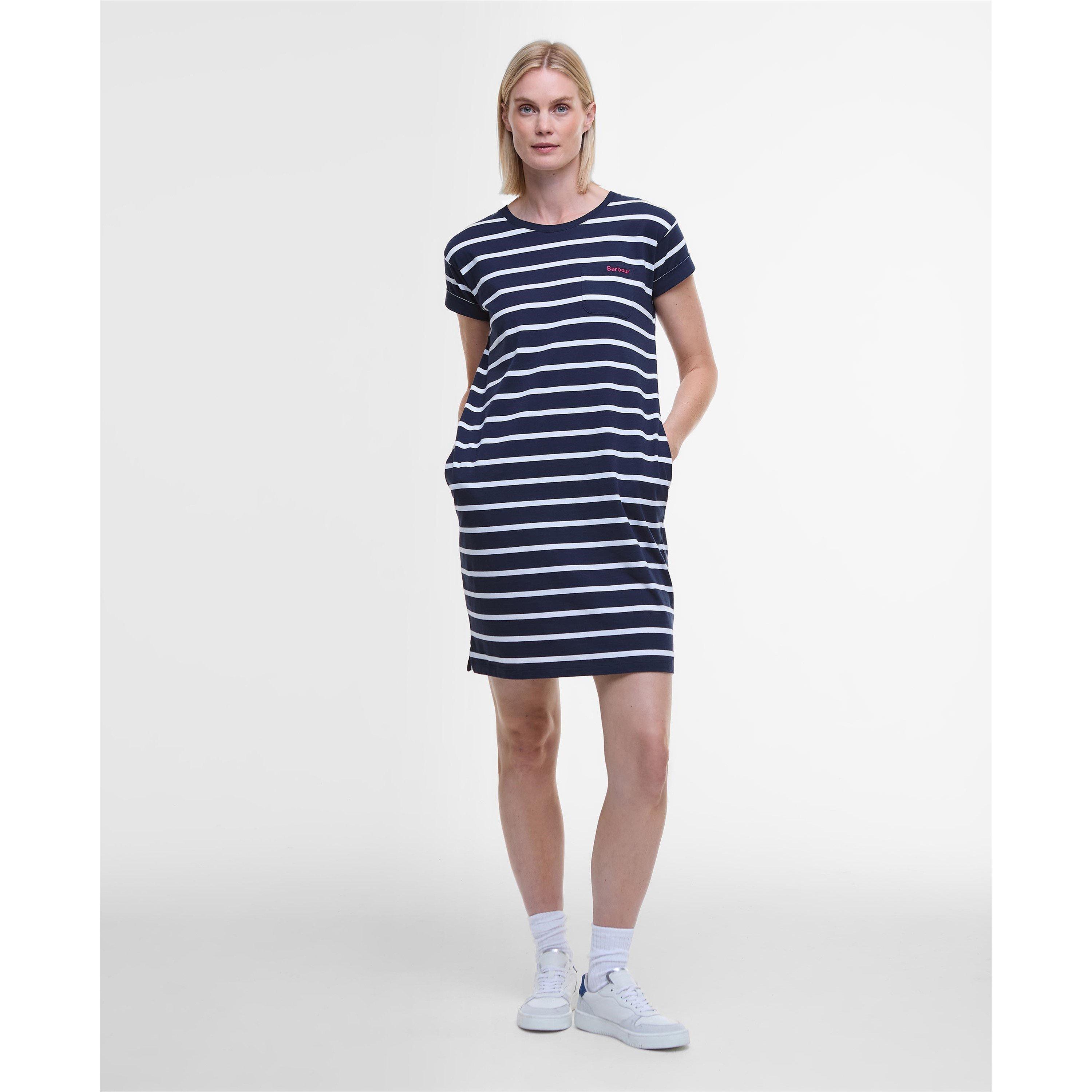 Barbour Women's Otterburn Striped Midi Dress - Navy - 10 (S)