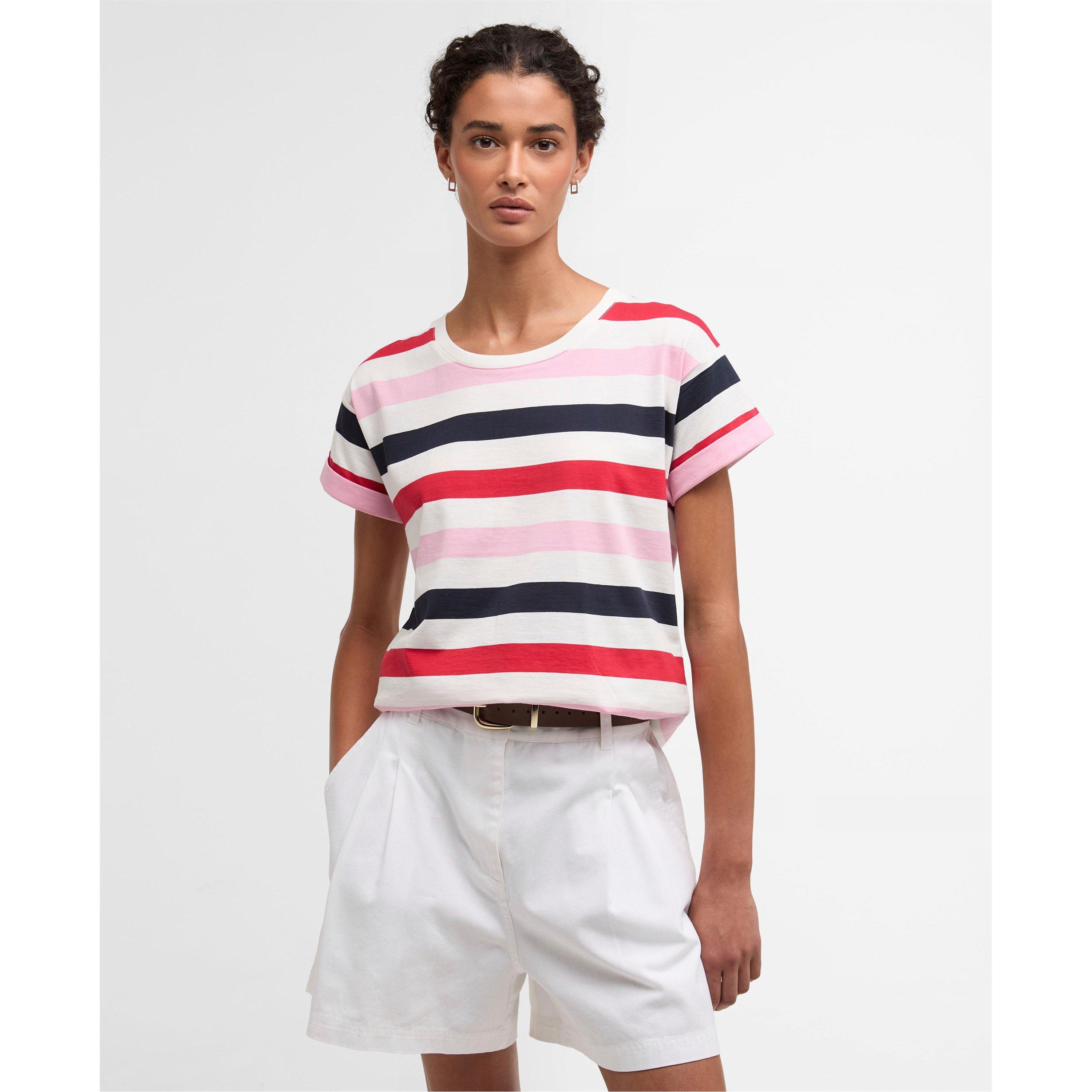 Poppy Red Multi - Barbour - Womens Lyndale T-Shirt - 2