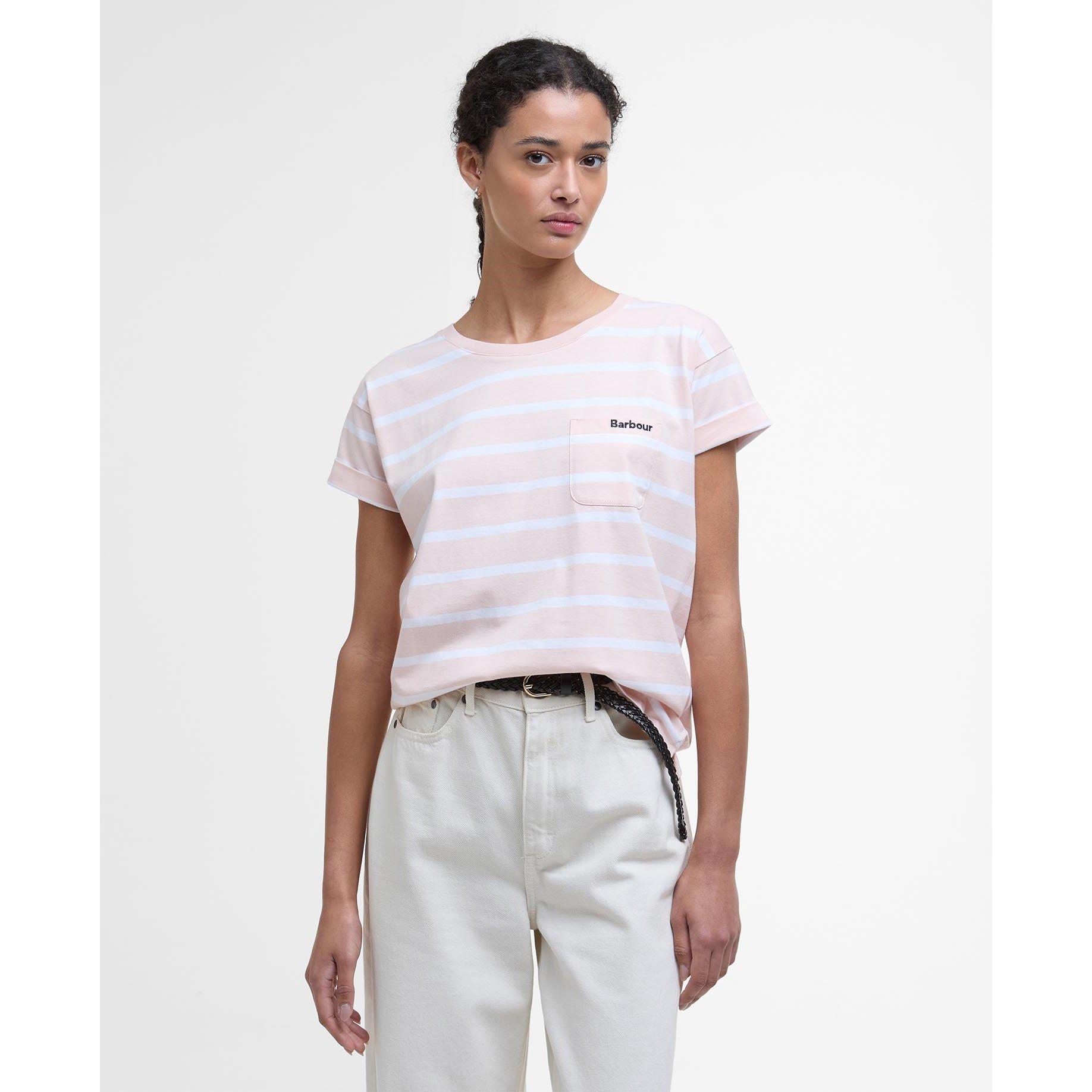 Barbour Women's Otterburn Stripe T-Shirt - Primrose Pink - 10 (S)