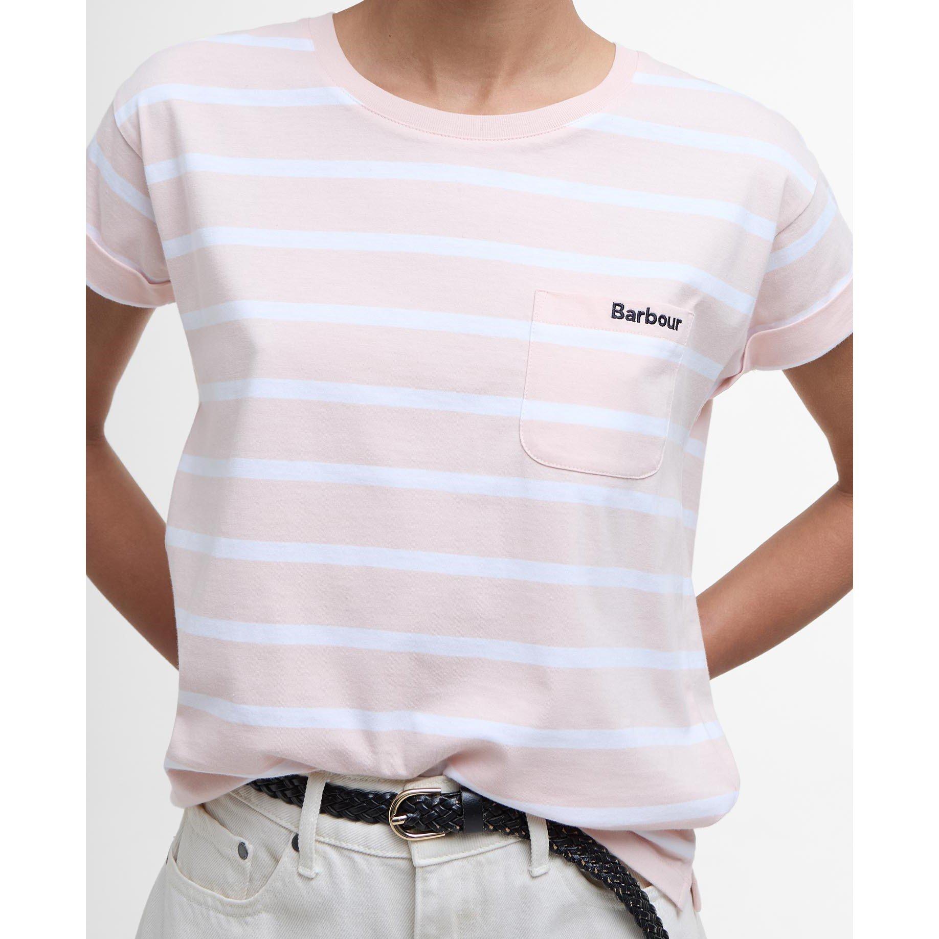 Primrose Pink - Barbour - Otterburn Stripe T-Shirt - 4