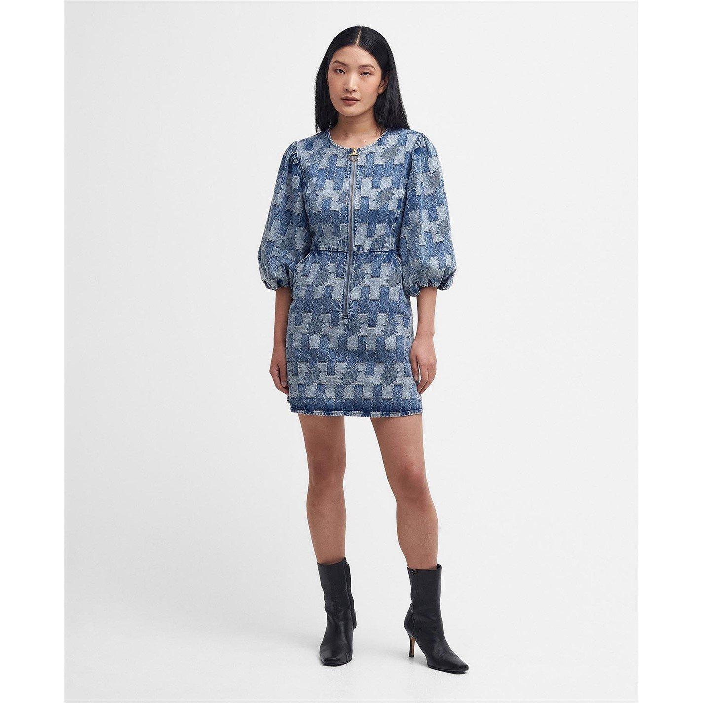 ワンピースその他 BARBOUR Edit Bowhill Patchwork Denim Mini Dress Patchwork Denim Bowhill Mini Dress | Barbour